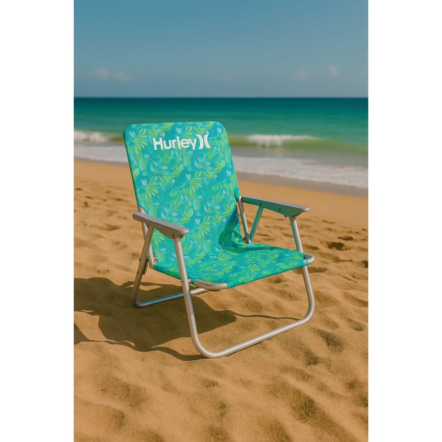 Chaise de plage à une position bleu sarcelle de Hurley