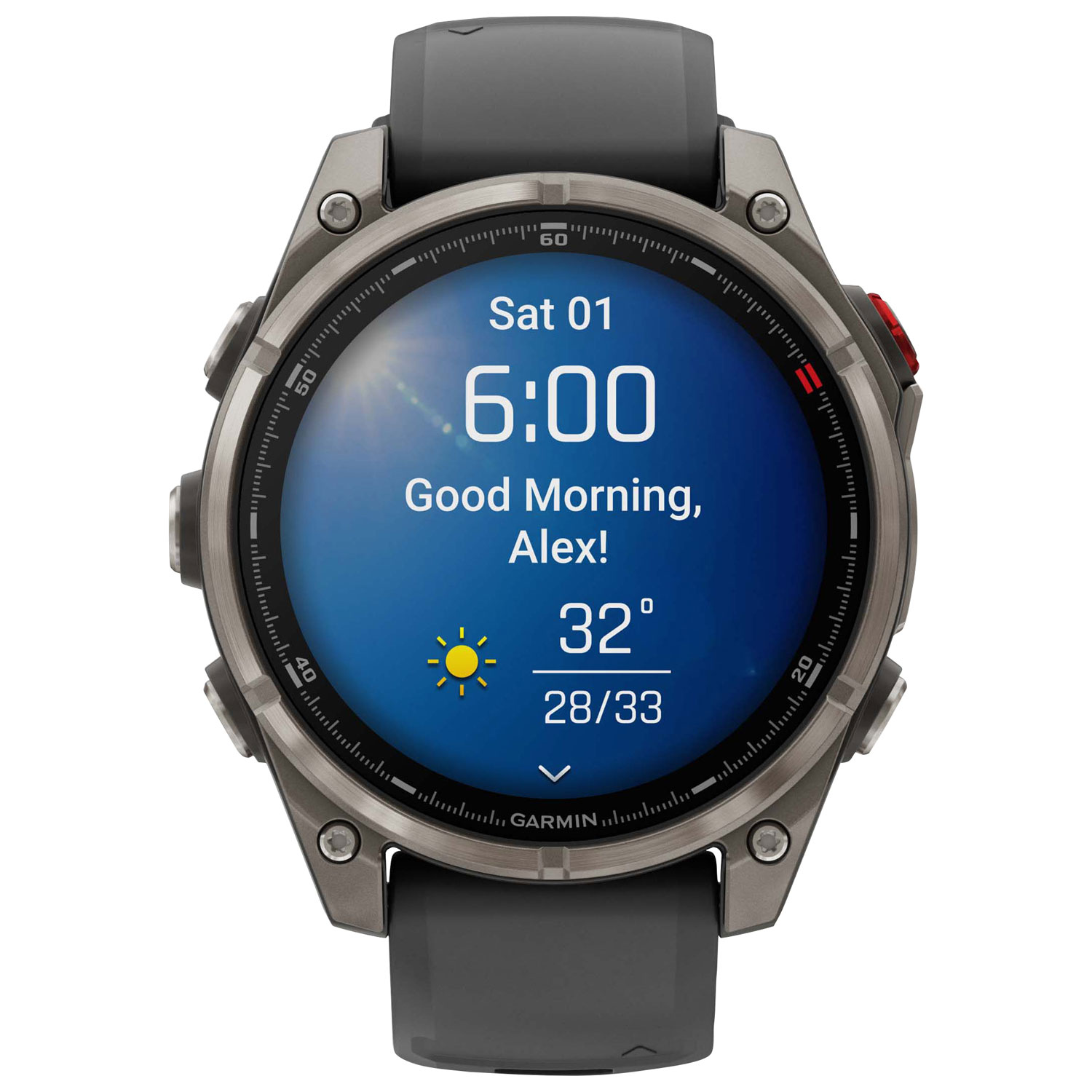 Garmin fēnix 8 Pro 47mm Sapphire AMOLED LTE + GPS Multisport Smartwatch - Titanium/Graphite/Black