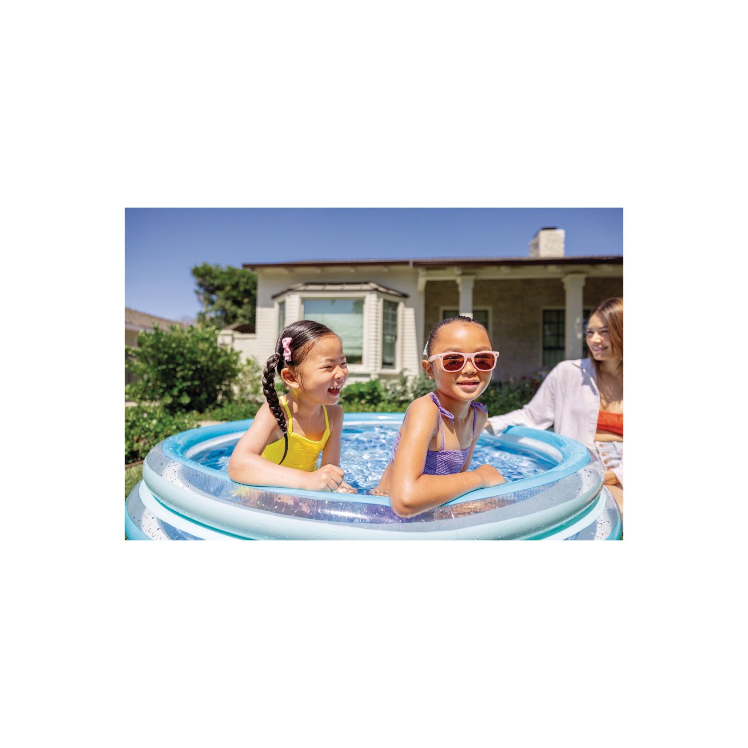 Piscine gonflable amusante Blue Bliss Splash Pool d'Intex pour enfants de 2 ans et plus