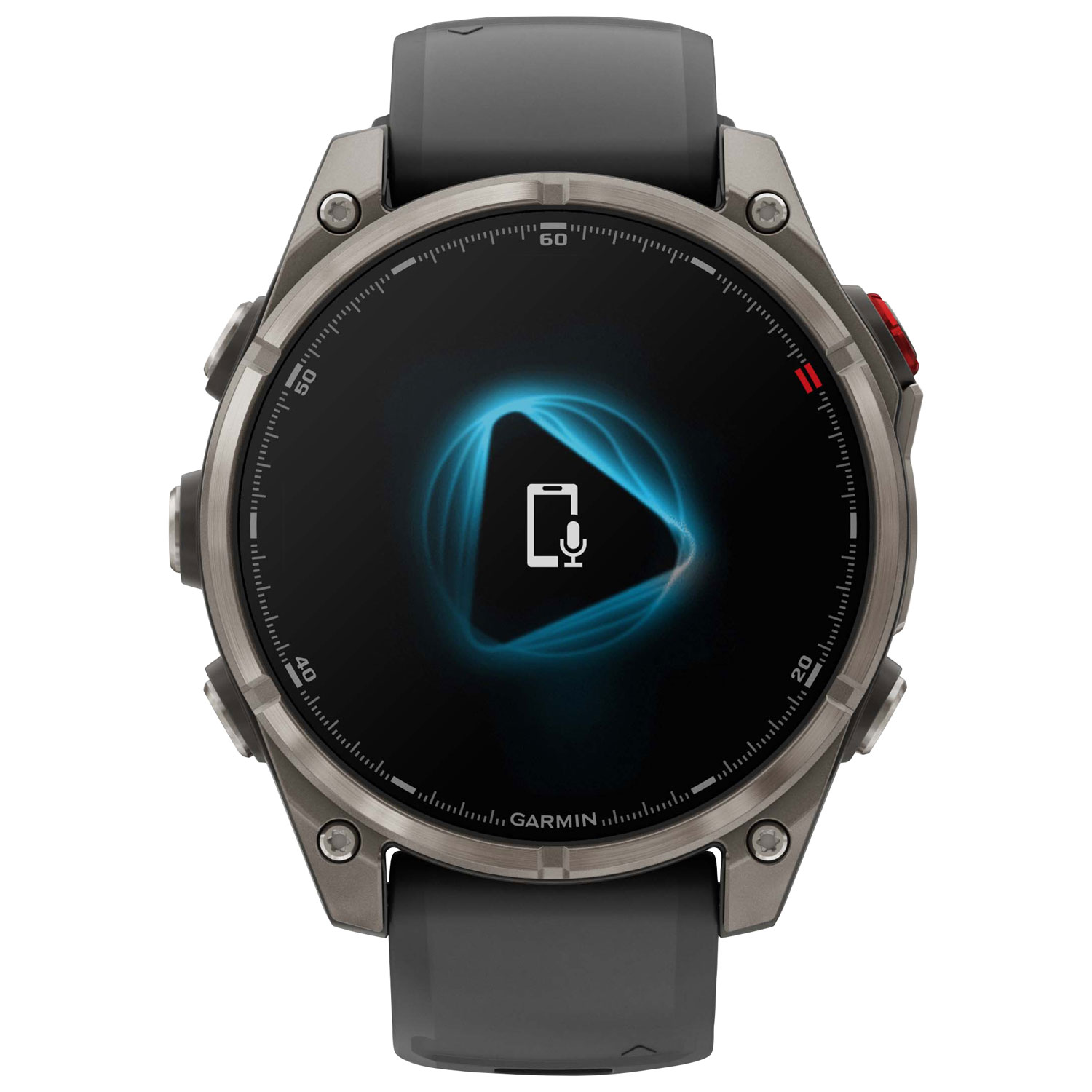 Garmin fēnix 8 Pro 47mm Sapphire AMOLED LTE + GPS Multisport Smartwatch - Titanium/Black/Pebble Grey