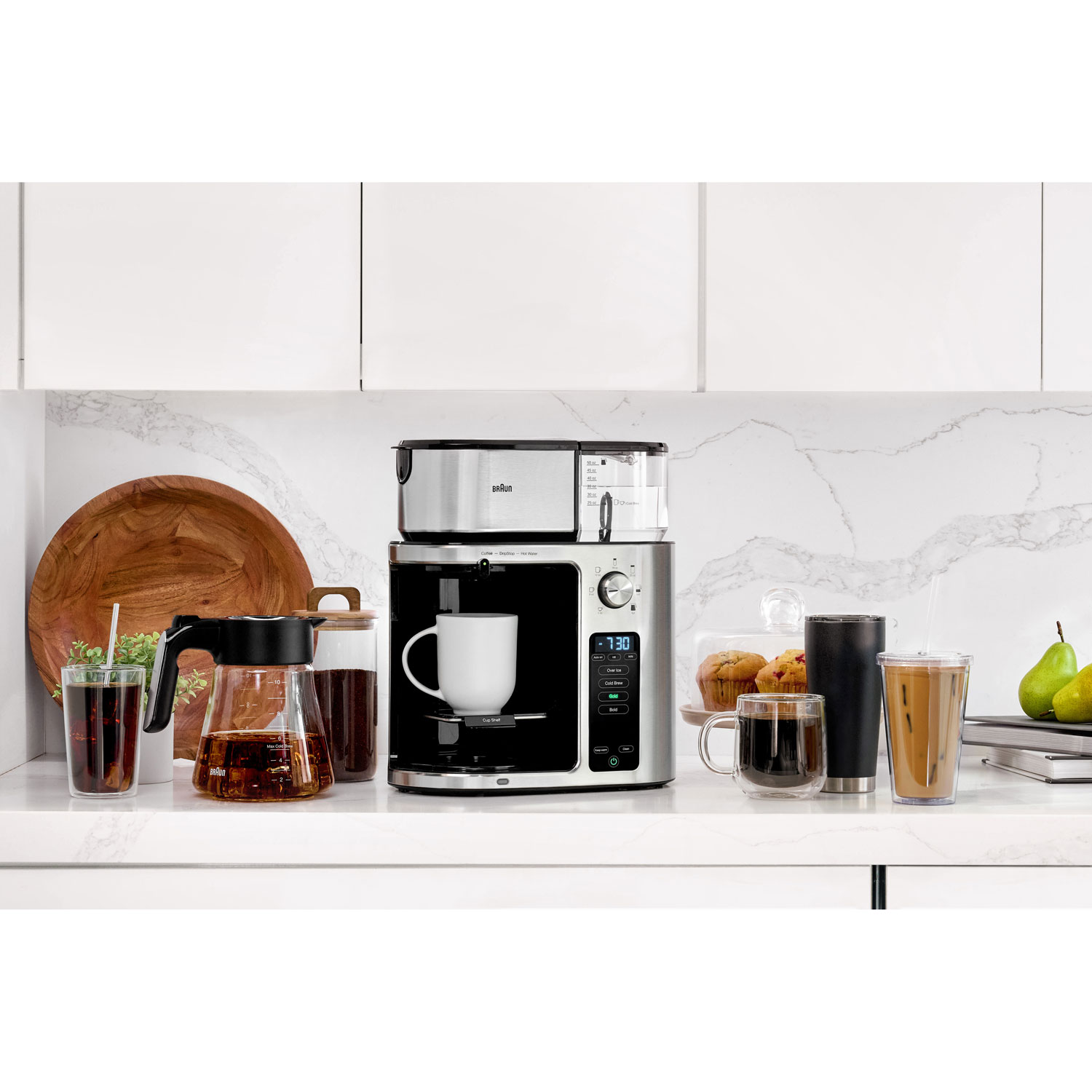 Cafetière à filtre MultiServe Plus de Braun - 10 tasses - Acier inoxydable