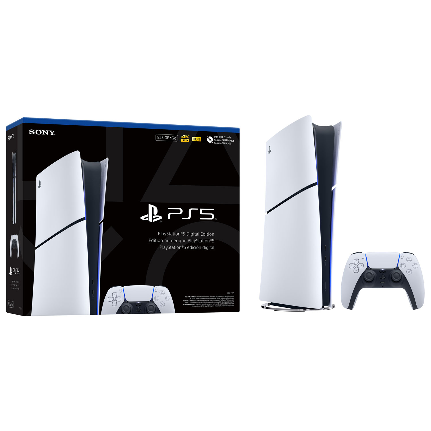 Console PlayStation 5 mince édition numérique de 825 Go