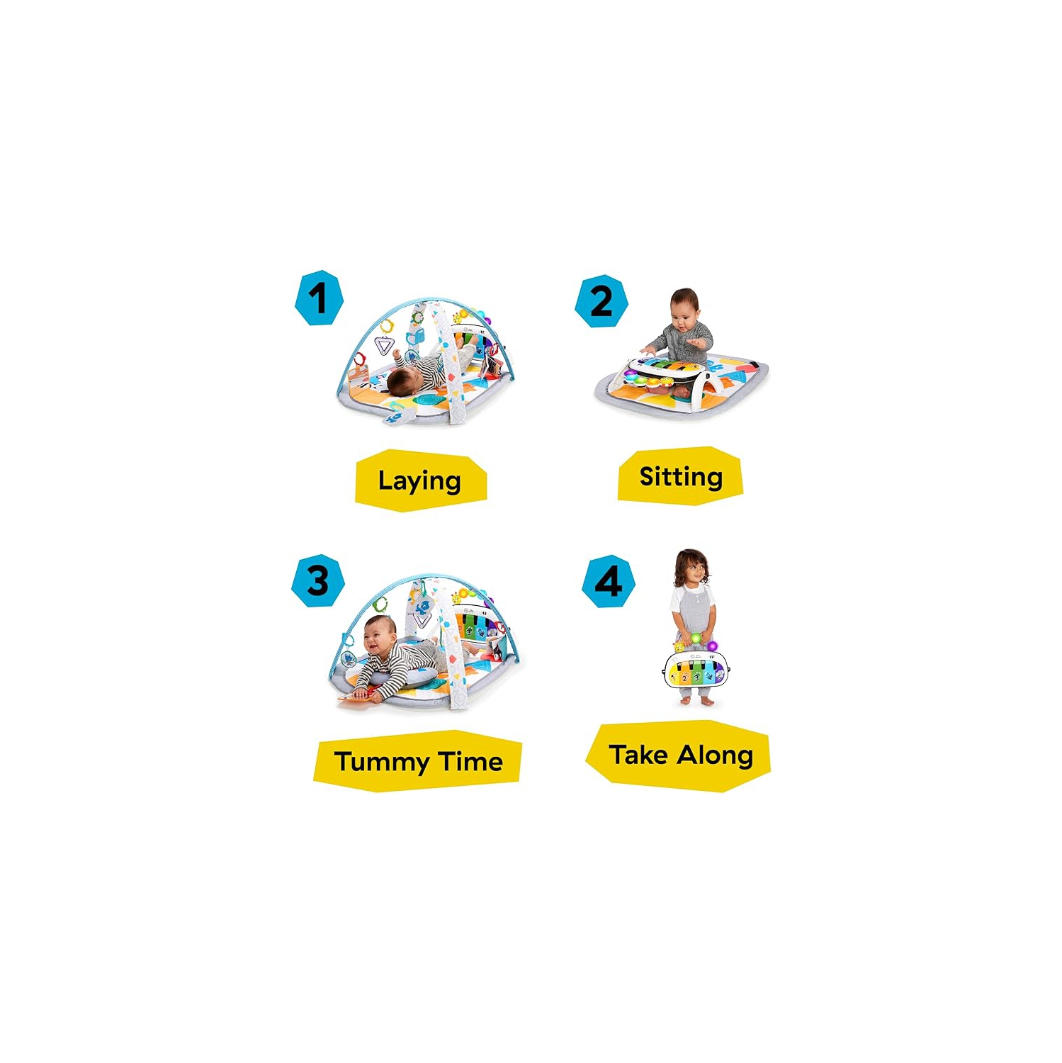 Tapis d'activités 4-en-1 Kickin' Tunes de Baby Einstein