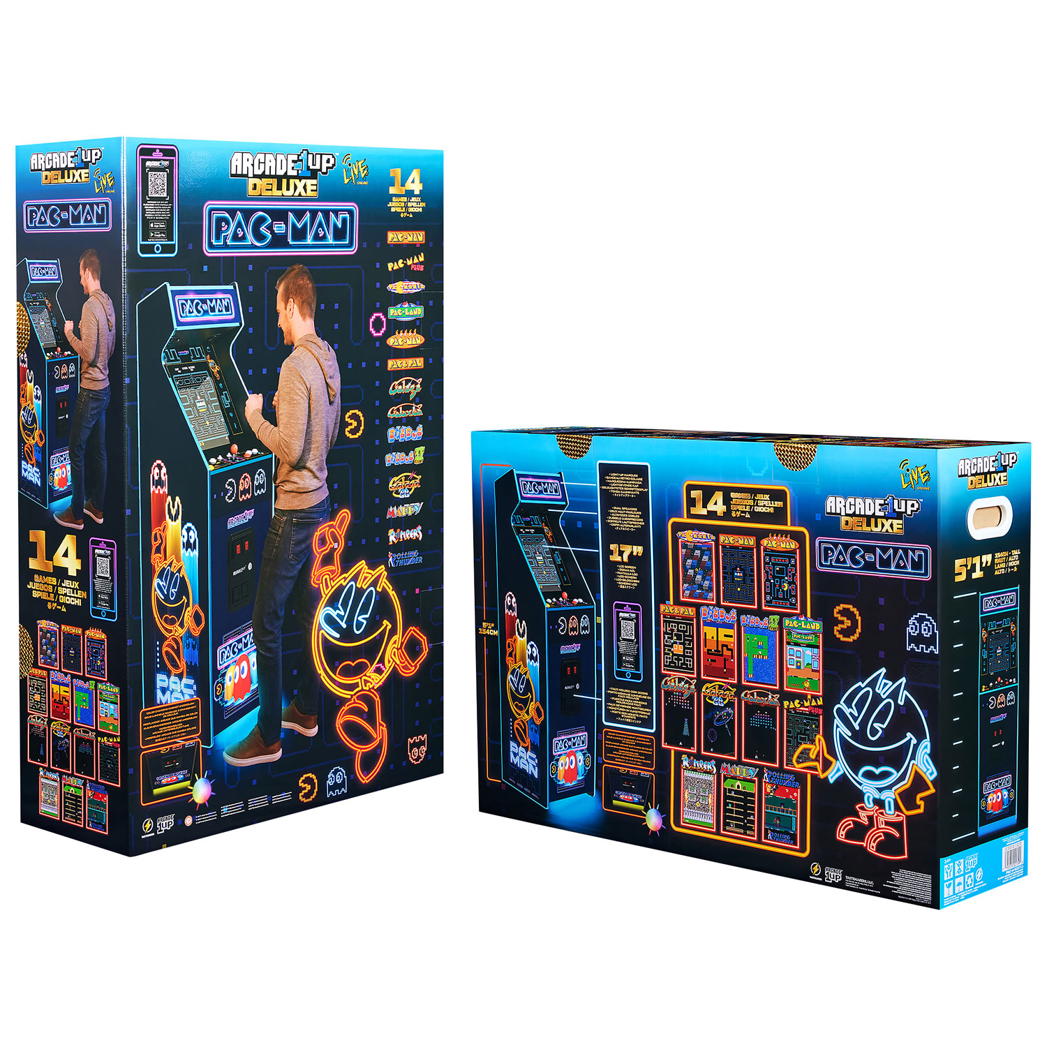 Arcade1Up PAC-MAN Deluxe Arcade Machine