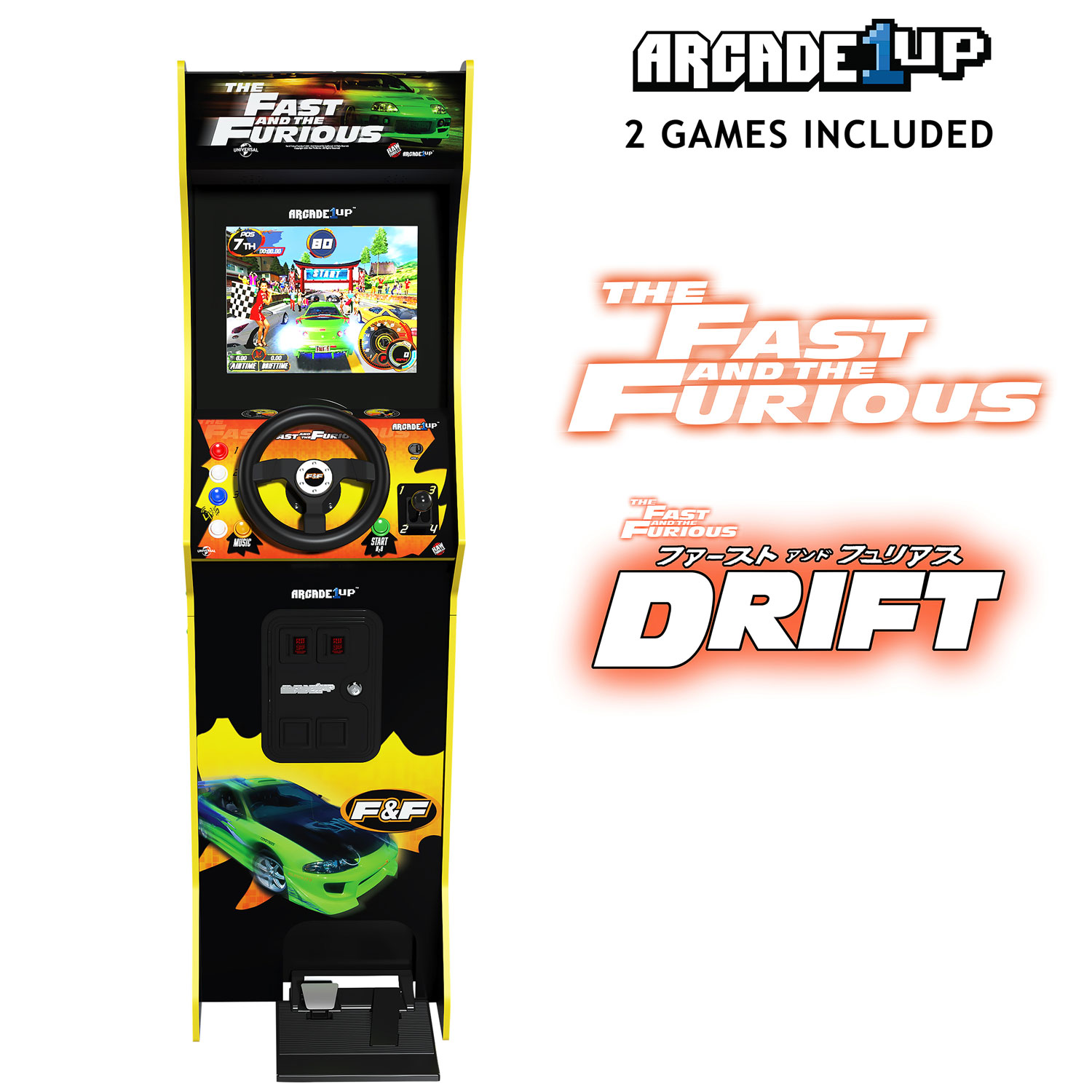 Borne d'arcade de luxe The Fast & The Furious d'Arcade1Up
