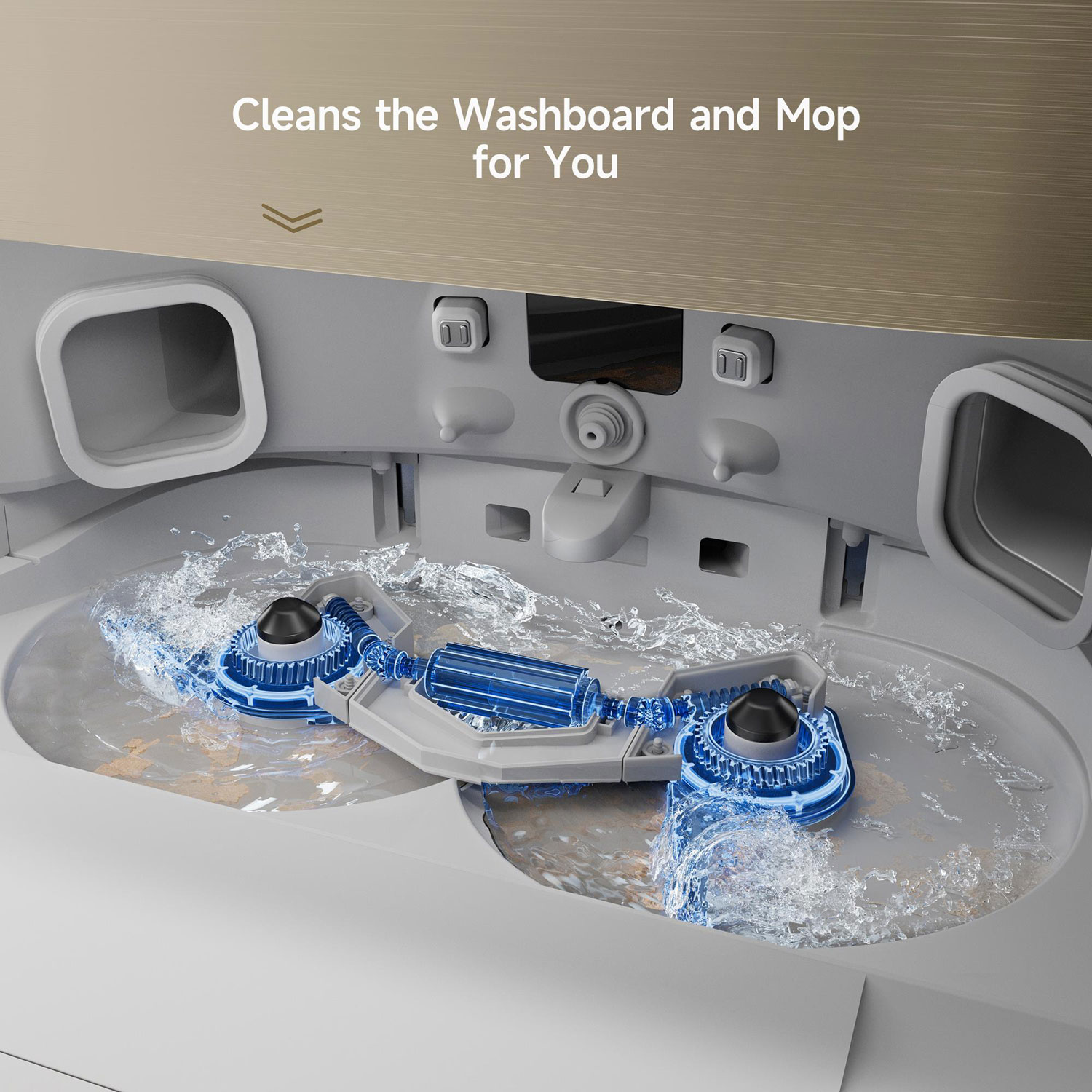 Aspirateur robot à vadrouille à vidange automatique X40 Ultra de Dreame - Blanc