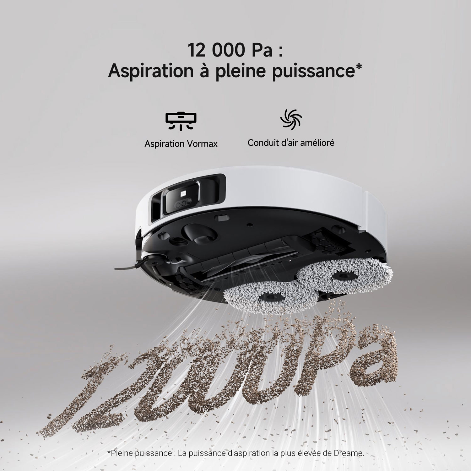 Aspirateur robot à vadrouille à vidange automatique X40 Ultra de Dreame - Blanc