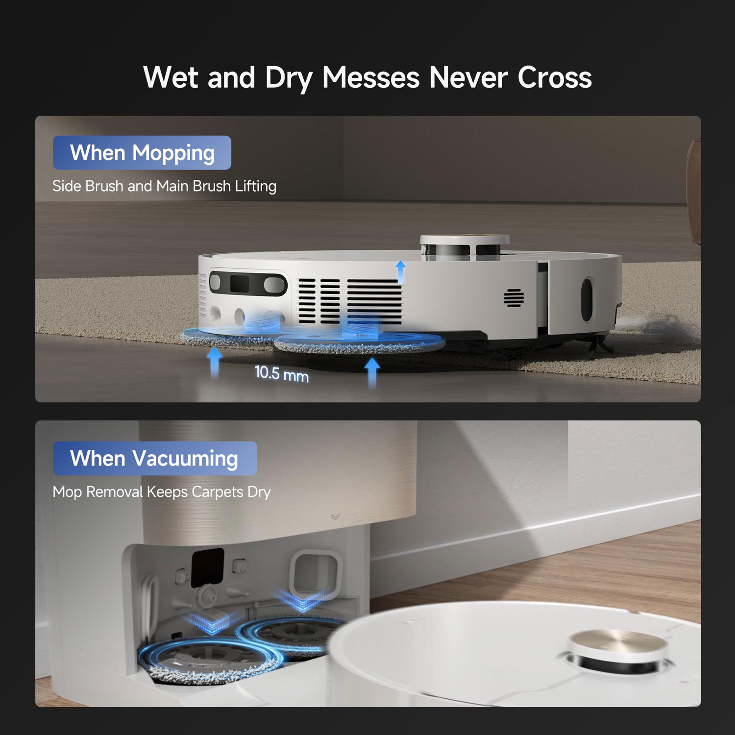 Aspirateur robot à vadrouille à vidange automatique X40 Ultra de Dreame - Blanc