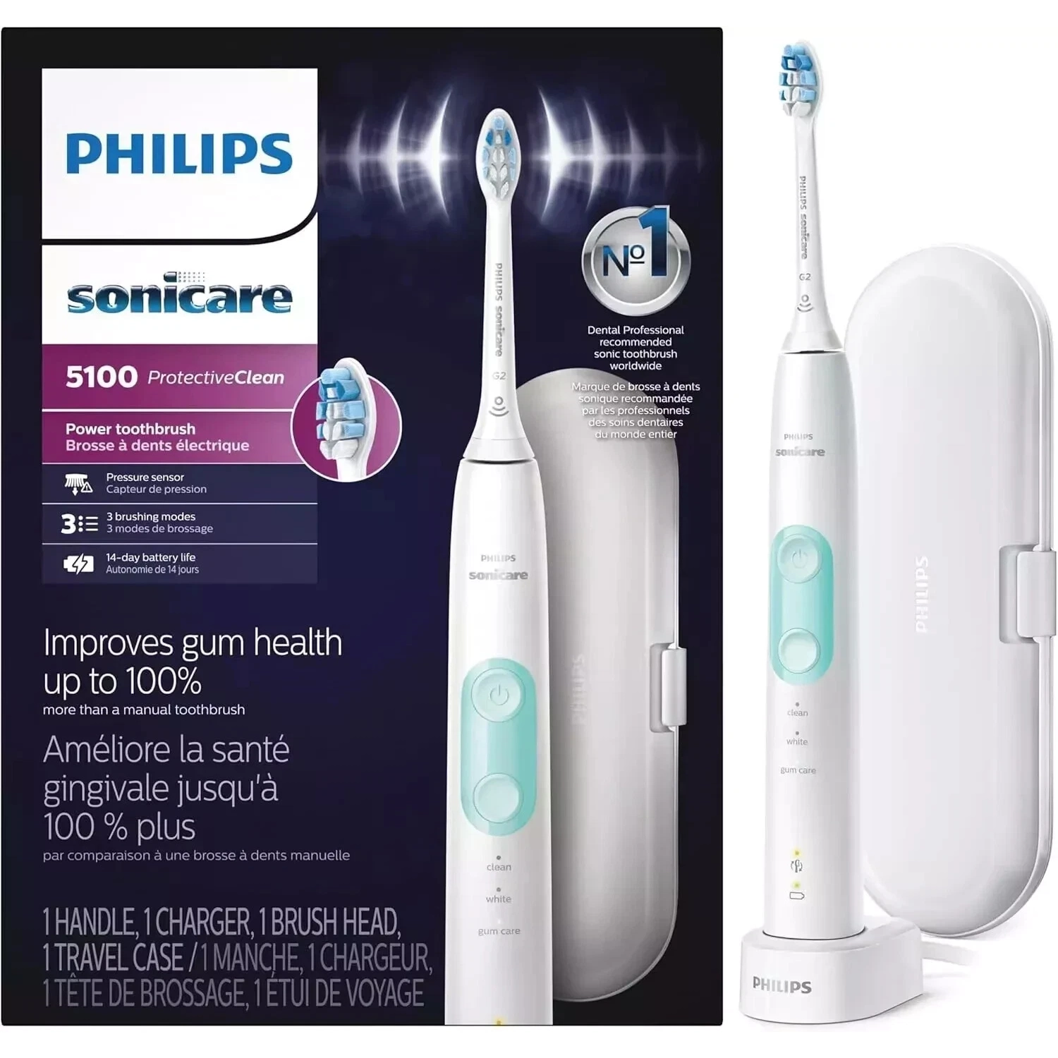 Philips Sonicare 5100 Electric Toothbrush - White