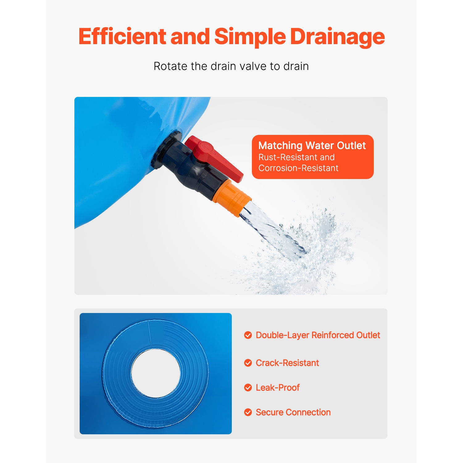 VEVOR 818 Gal Capacity Canvas Fish Pond, Above Ground Fish Pond, Foldable PVC Koi Tank, Round Goldfish Tank with Stable Frame and Drain Valve, for