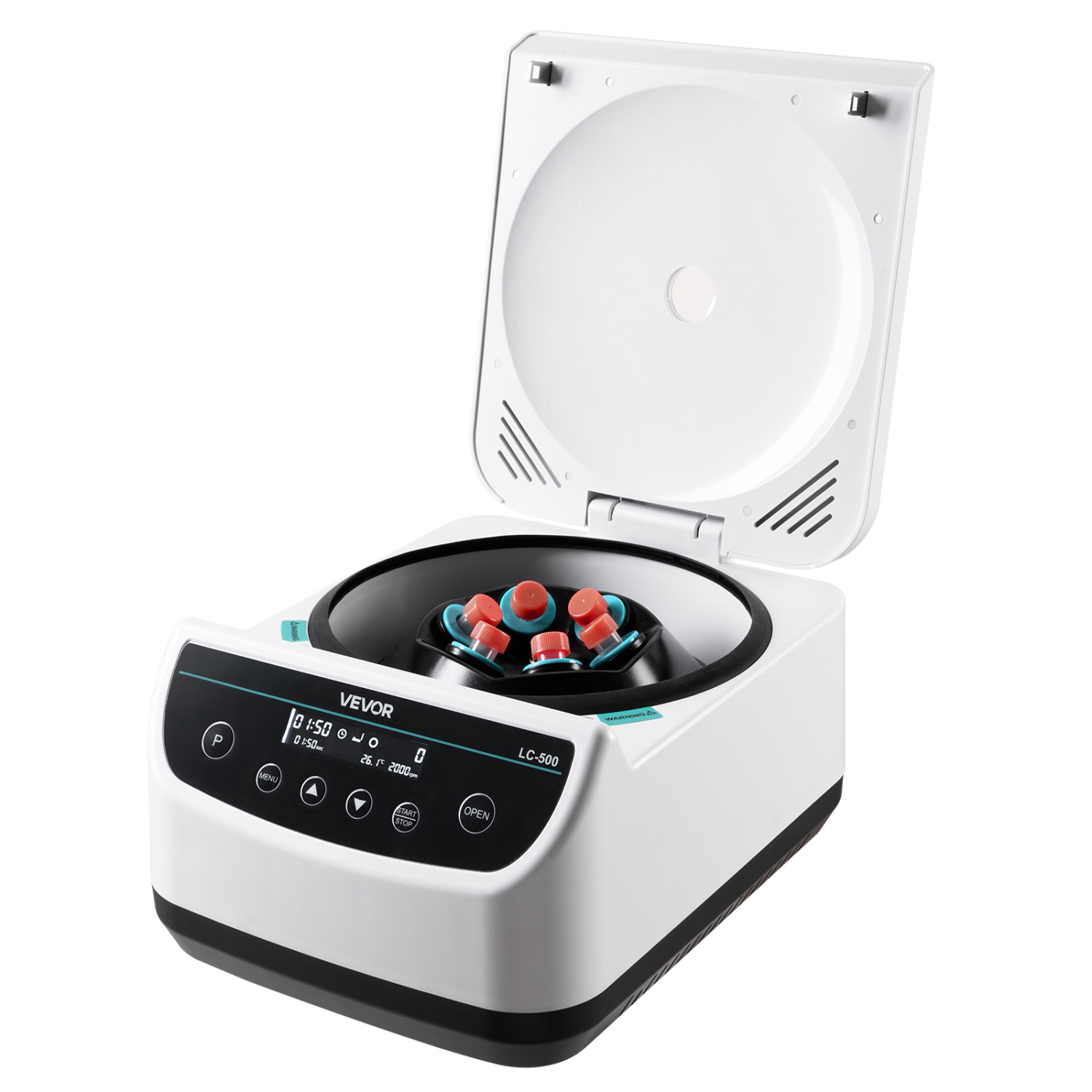 VEVOR 100-2100xg RCF Centrifuge Machine, Electric Laboratory Centrifuge Machine with 1 Rotor for 2/5/10/15/50ml Tube Capacity, Low Speed 500-4000rpm