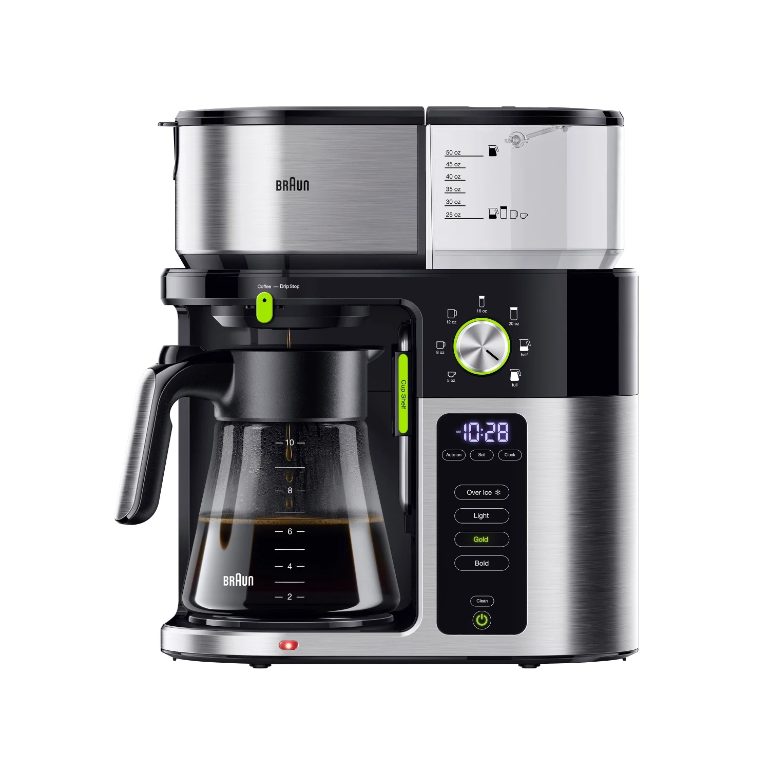 Braun MultiServe Coffee Maker with ExactBrew System, 10-cups