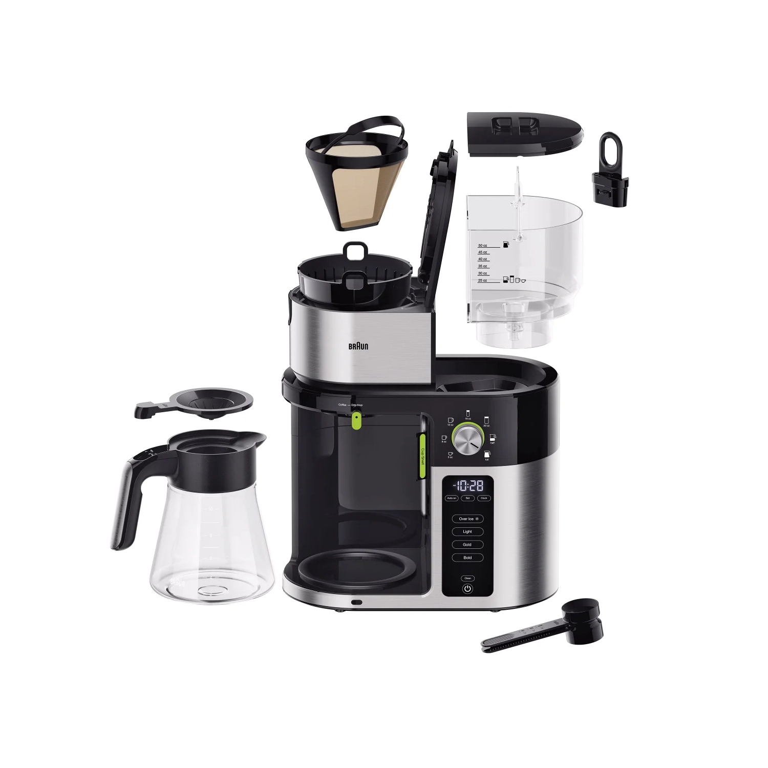 Braun MultiServe Coffee Maker with ExactBrew System, 10-cups