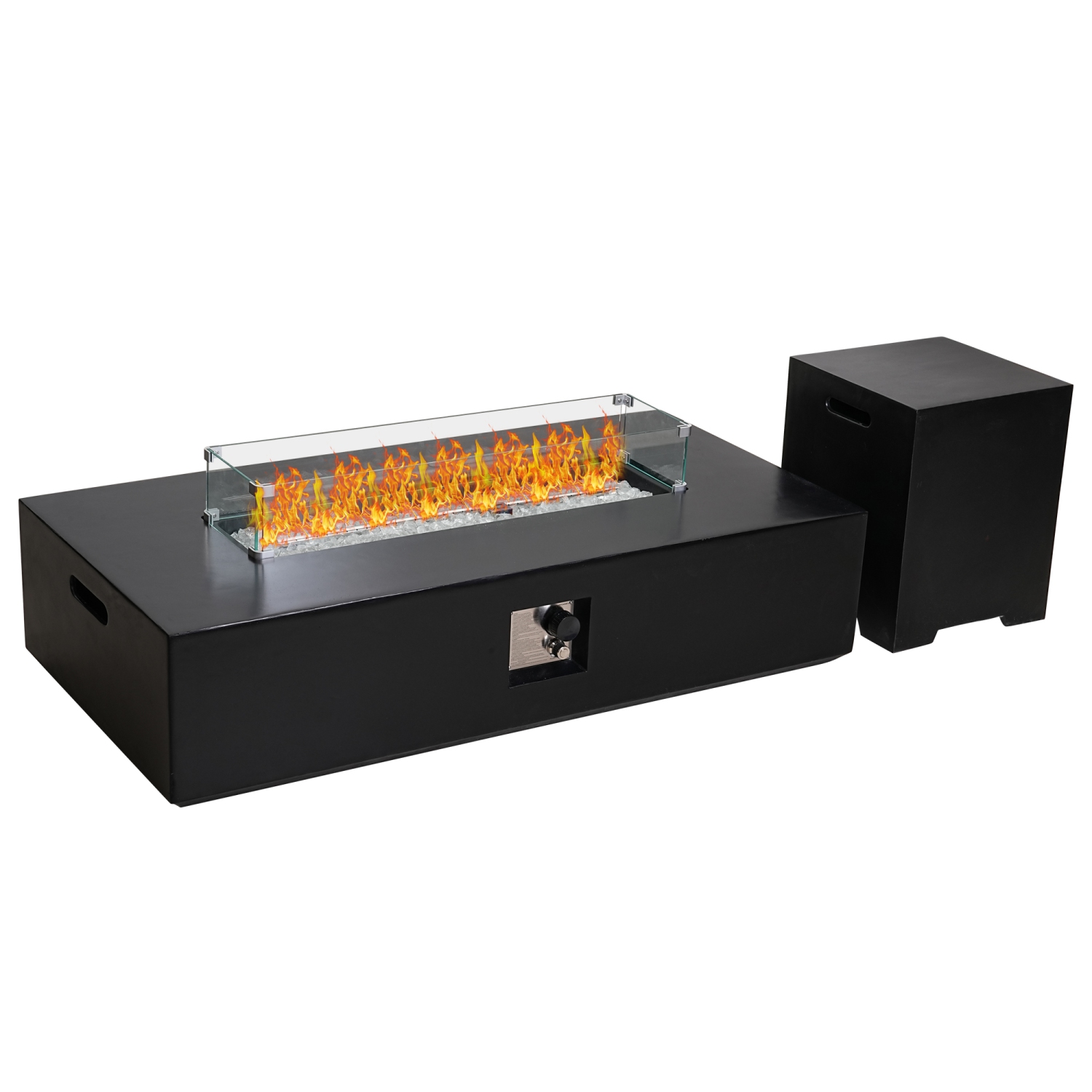 56-Inch Rectangular Patioflame sets -50000 BTU burner- Black