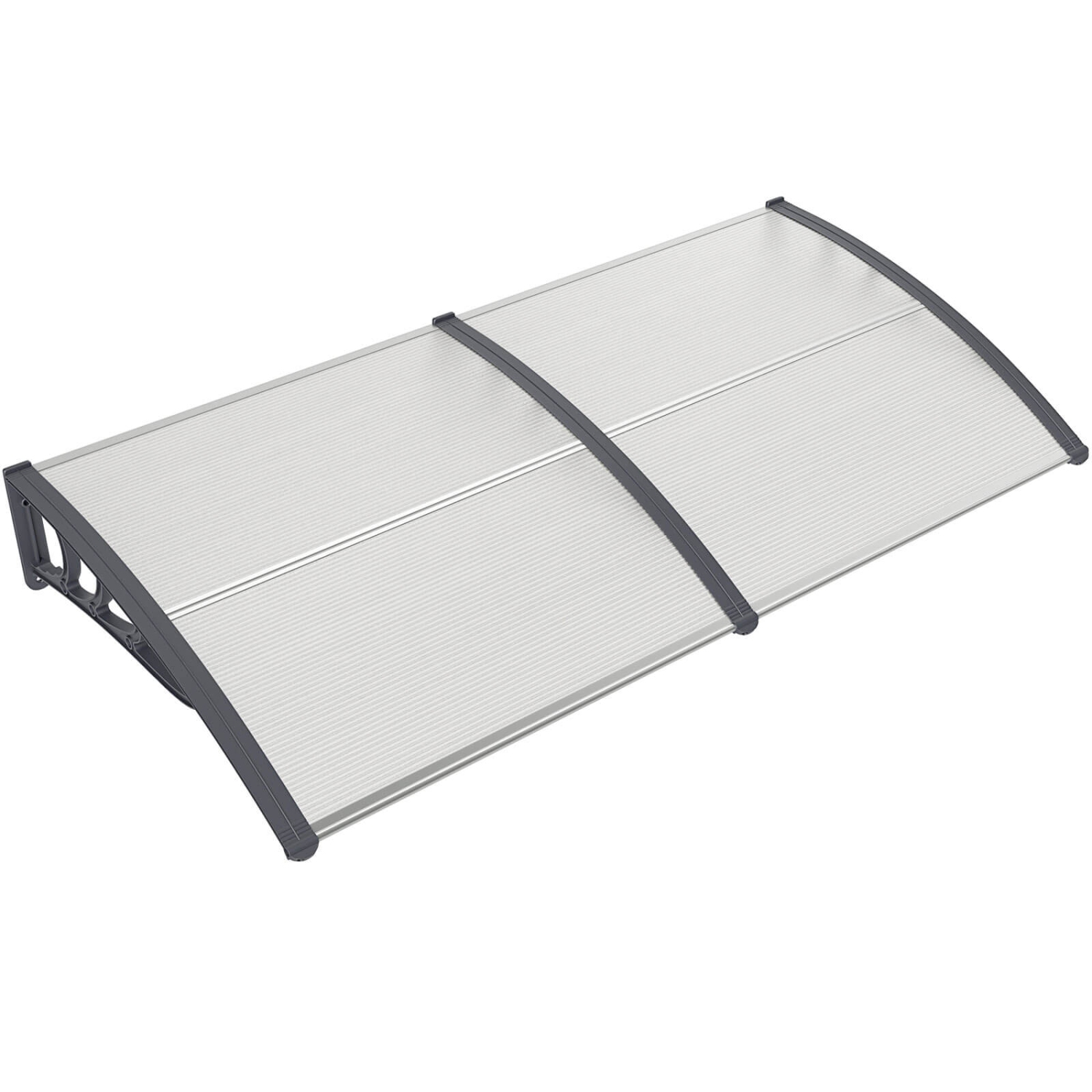 Costway 80" x 40" Patio Awning Canopy Outdoor Window Door Overhang Rain Snow Protection