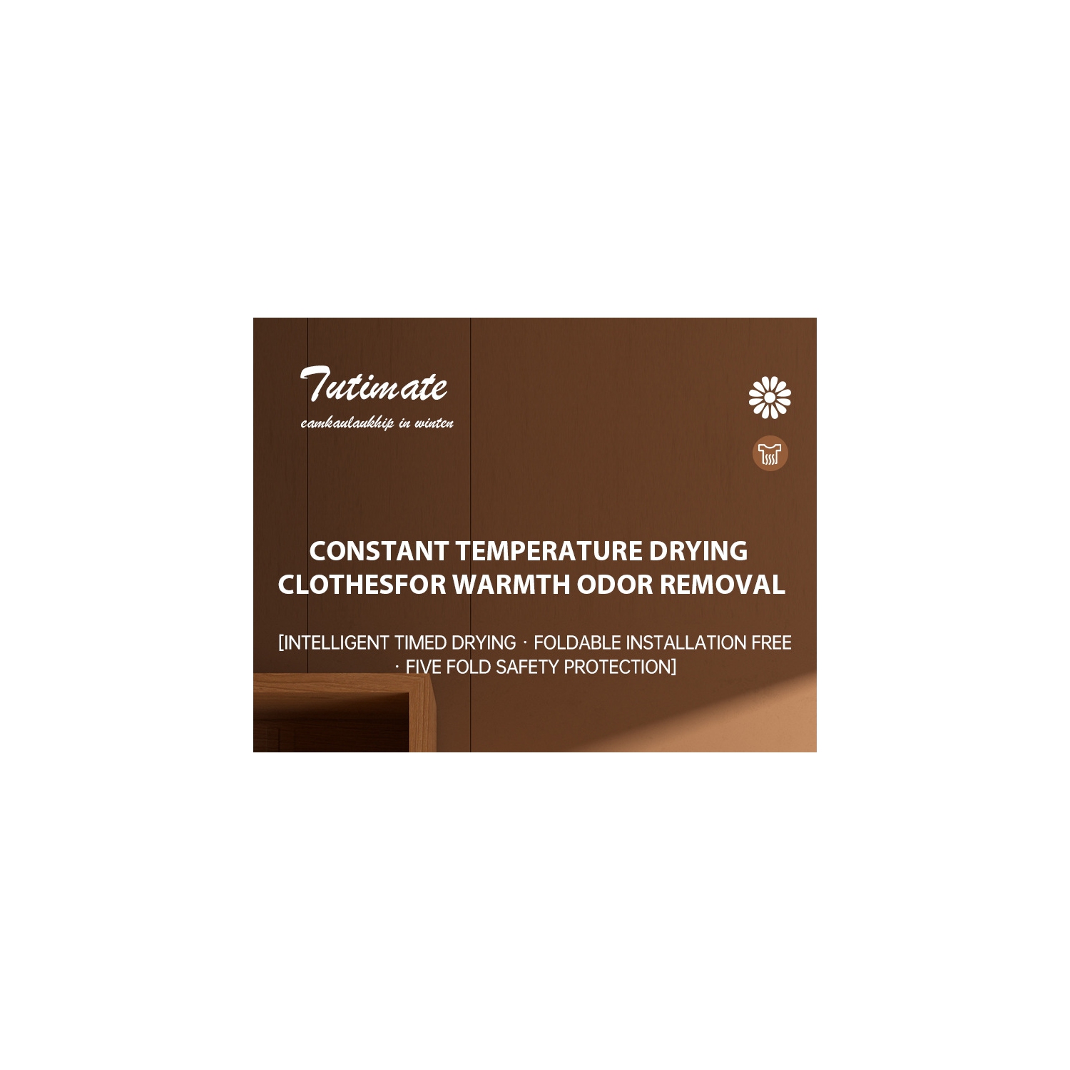 Sécheuse de voyage pliable et portative pour la maison, 2 modes – norme américaine – blanc