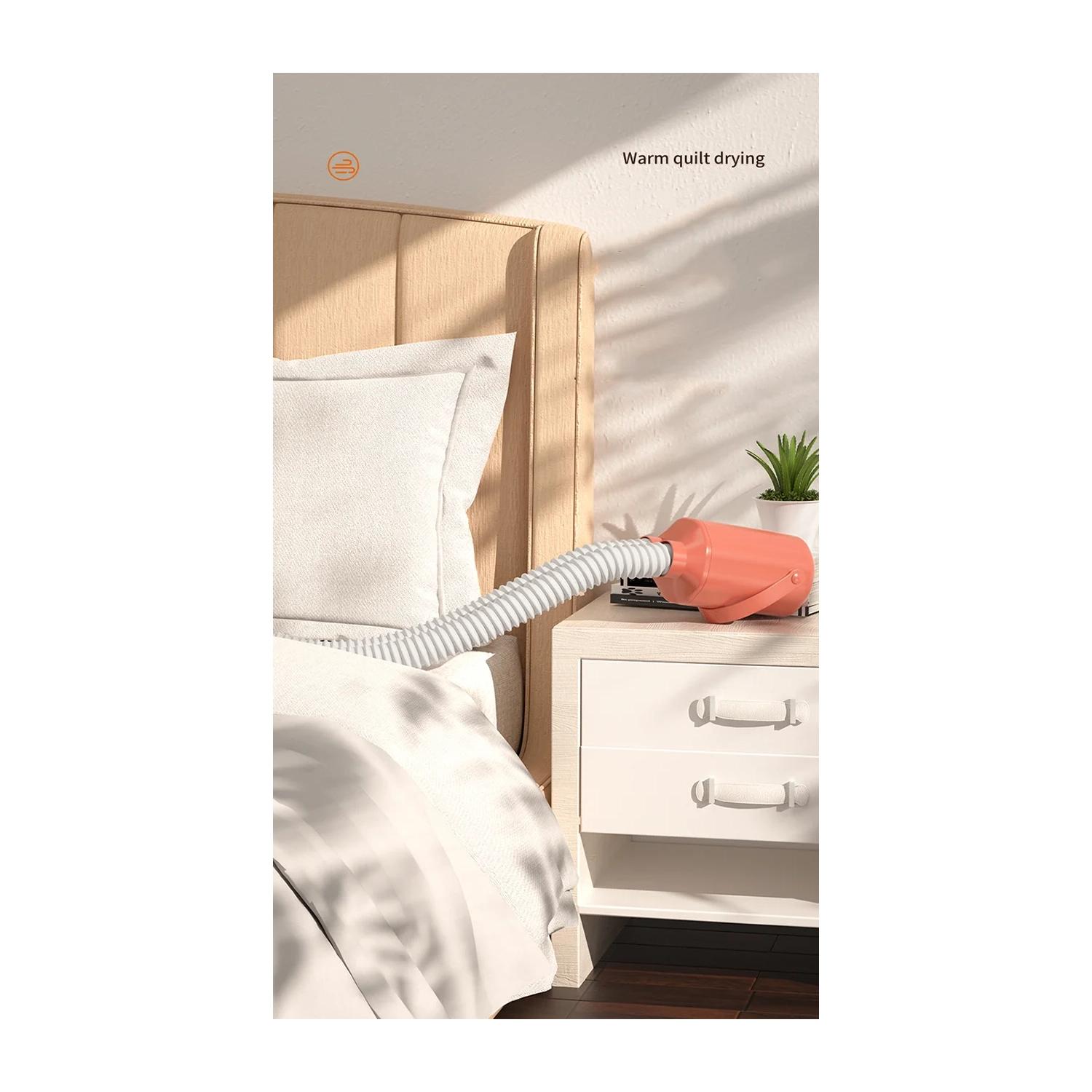 Small Home Dryer with Dust Mite Removal and Sterilization for Travel, Dorms, and Home Use - Includes Shoe Drying Tube - American Standard - Green