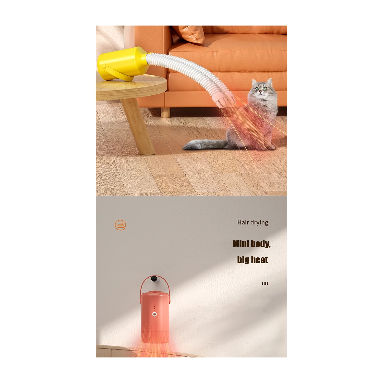 Small Home Dryer with Dust Mite Removal and Sterilization for Travel, Dorms, and Home Use - Includes Shoe Tube for Convenient Drying - American