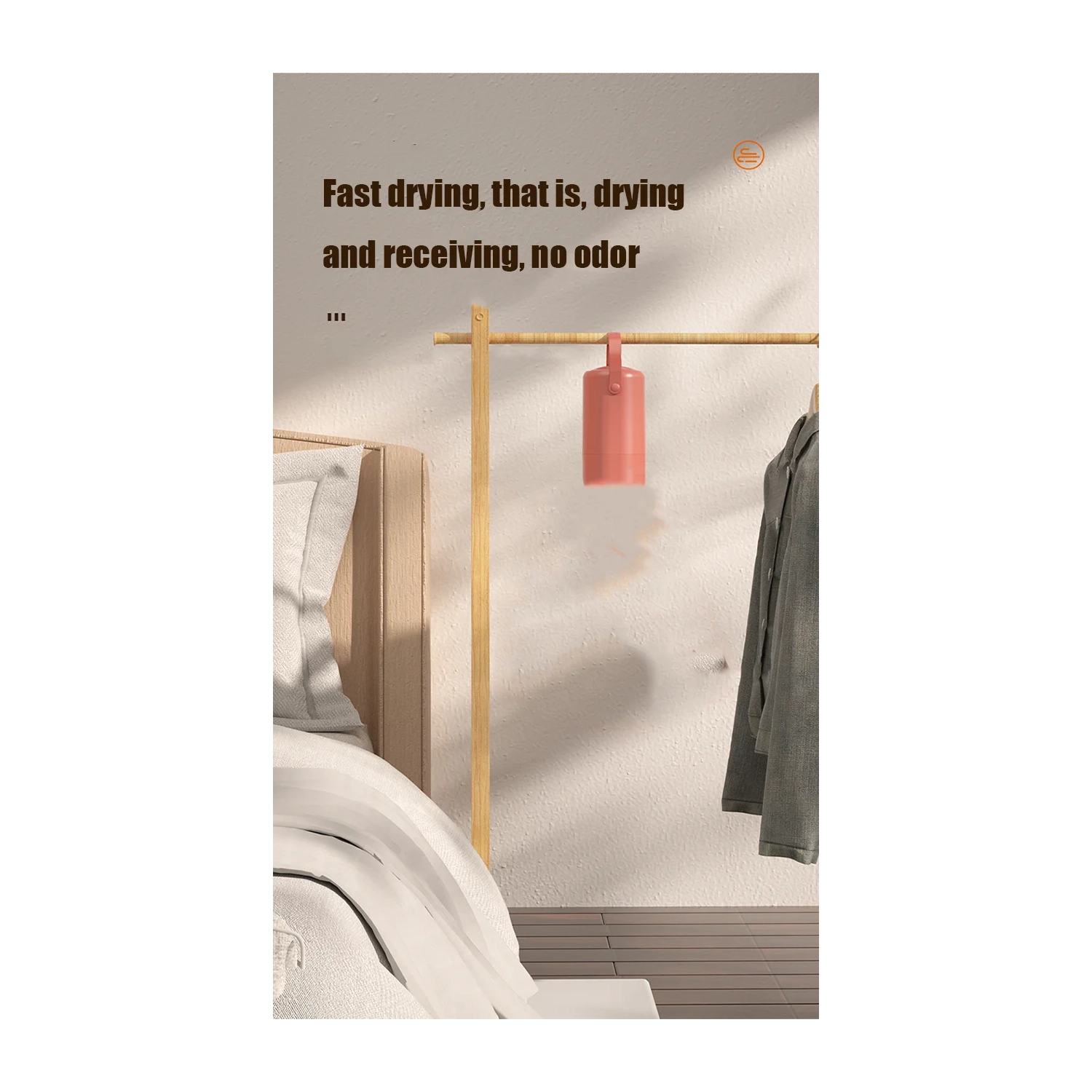 Small Home Dryer with Dust Mite Removal and Sterilization for Travel, Dorms, and Home Use - Includes Shoe Tube for Convenient Drying - American