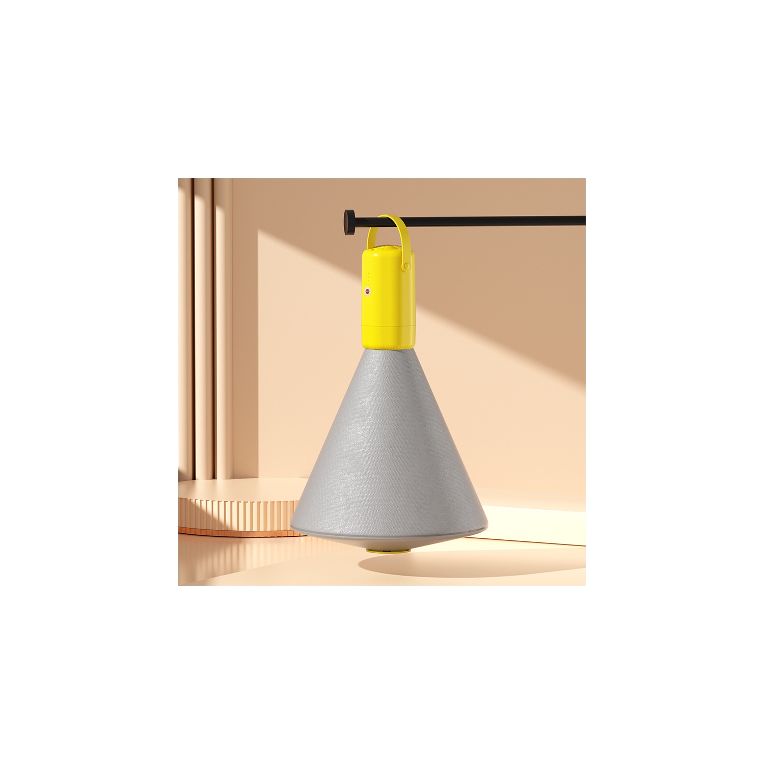 Small Home Dryer with Dust Mite Removal and Sterilization for Travel, Dorms, and Home Use - Dryer with Shoe Tray - American Standard - Yellow