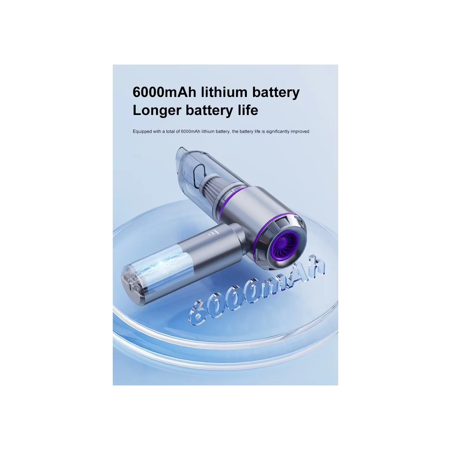 Petit aspirateur portatif pour voiture avec puissance d'aspiration élevée pour la maison - Souffleur d'aspirateur portatif double usage gonflable