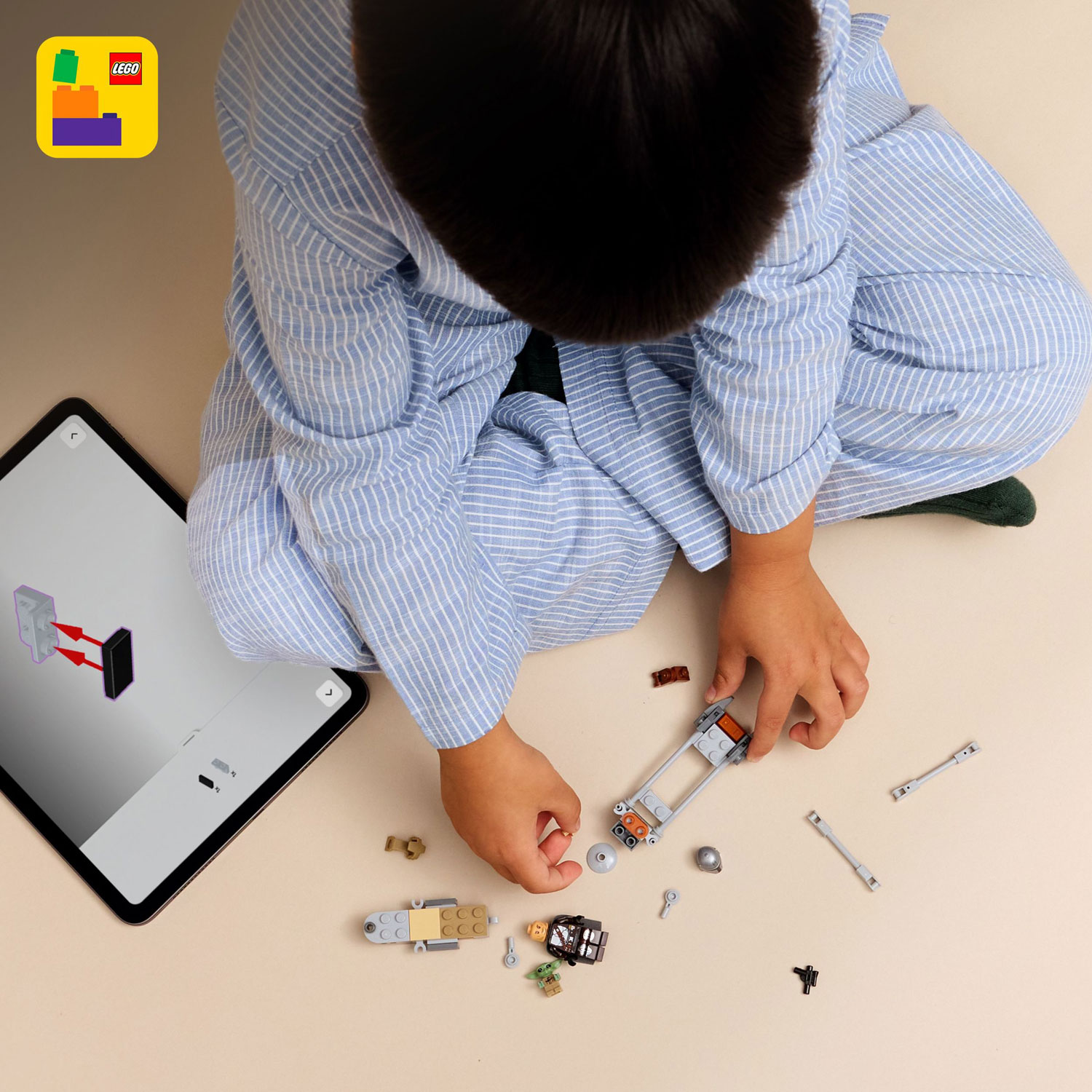 LEGO Star Wars: The Mandalorian & Grogu's Speeder Bike - 58 Pieces