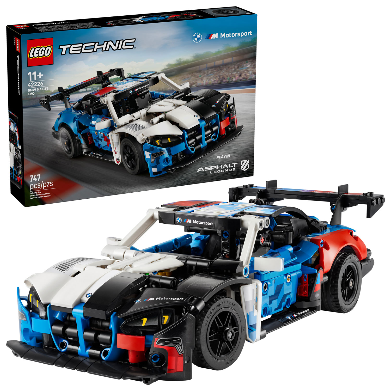 LEGO Technic : La voiture de course BMW M4 GT3 EVO, 747 pièces