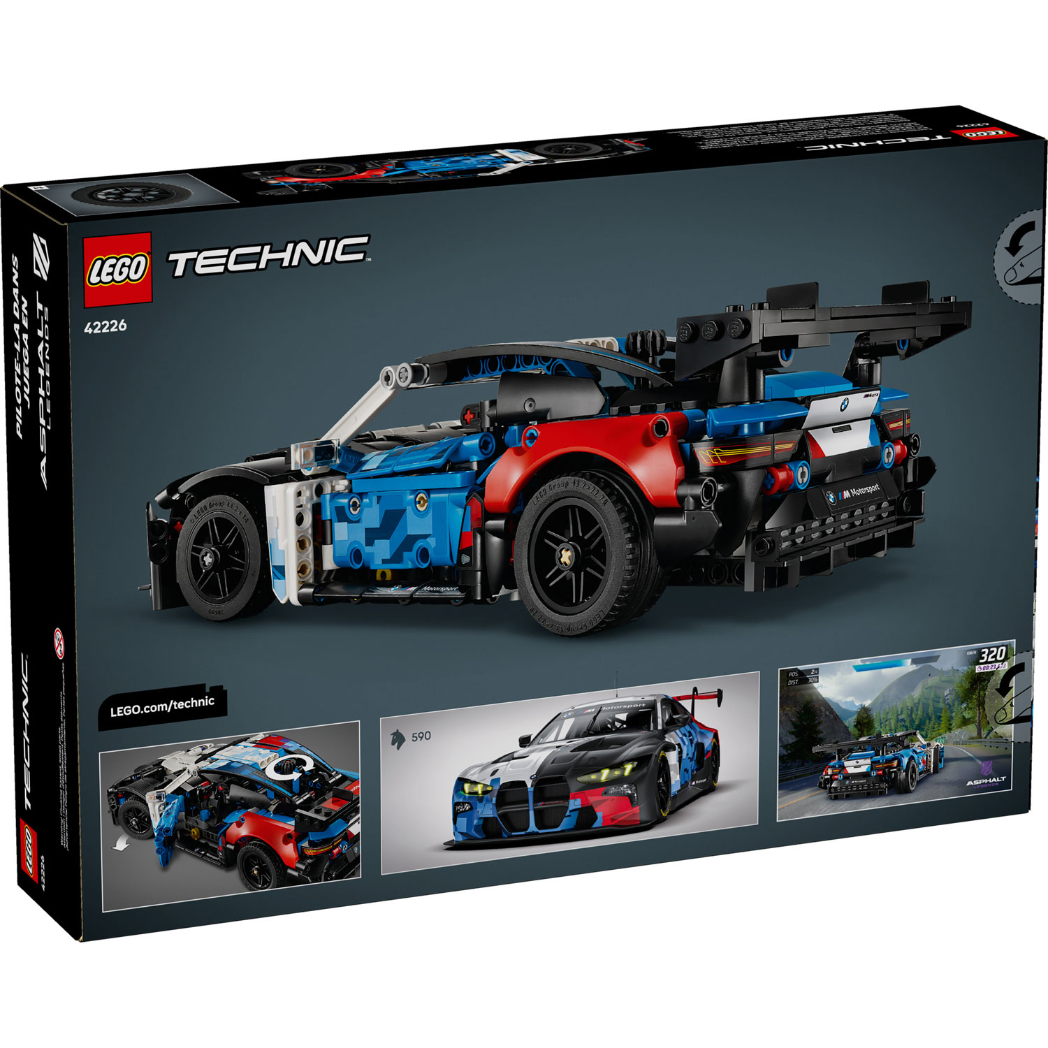LEGO Technic : La voiture de course BMW M4 GT3 EVO, 747 pièces