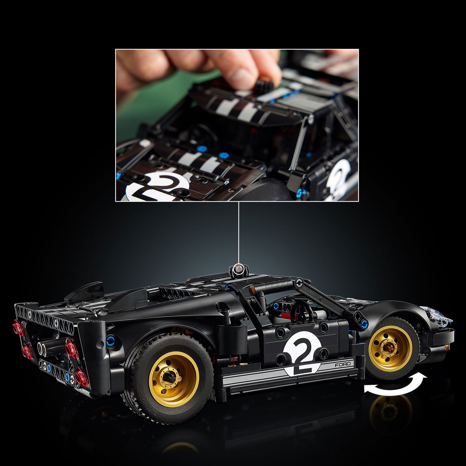 LEGO Technic: 1966 Ford GT40 MKII Race Car - 793 Pieces