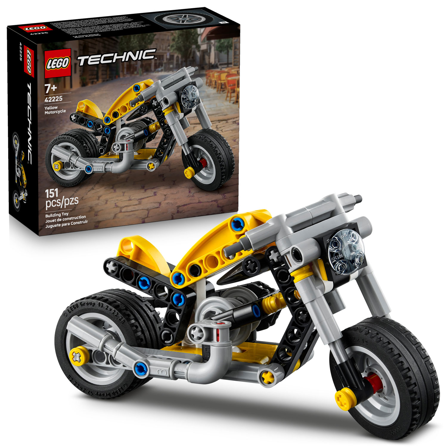 LEGO Technic : La moto jaune - 151 pièces