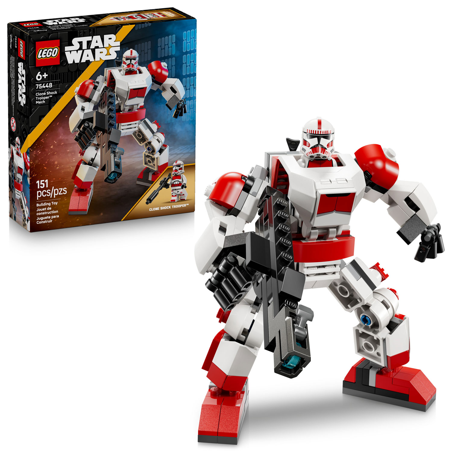 LEGO Star Wars : Le robot Clone Shock Trooper, 151 pièces