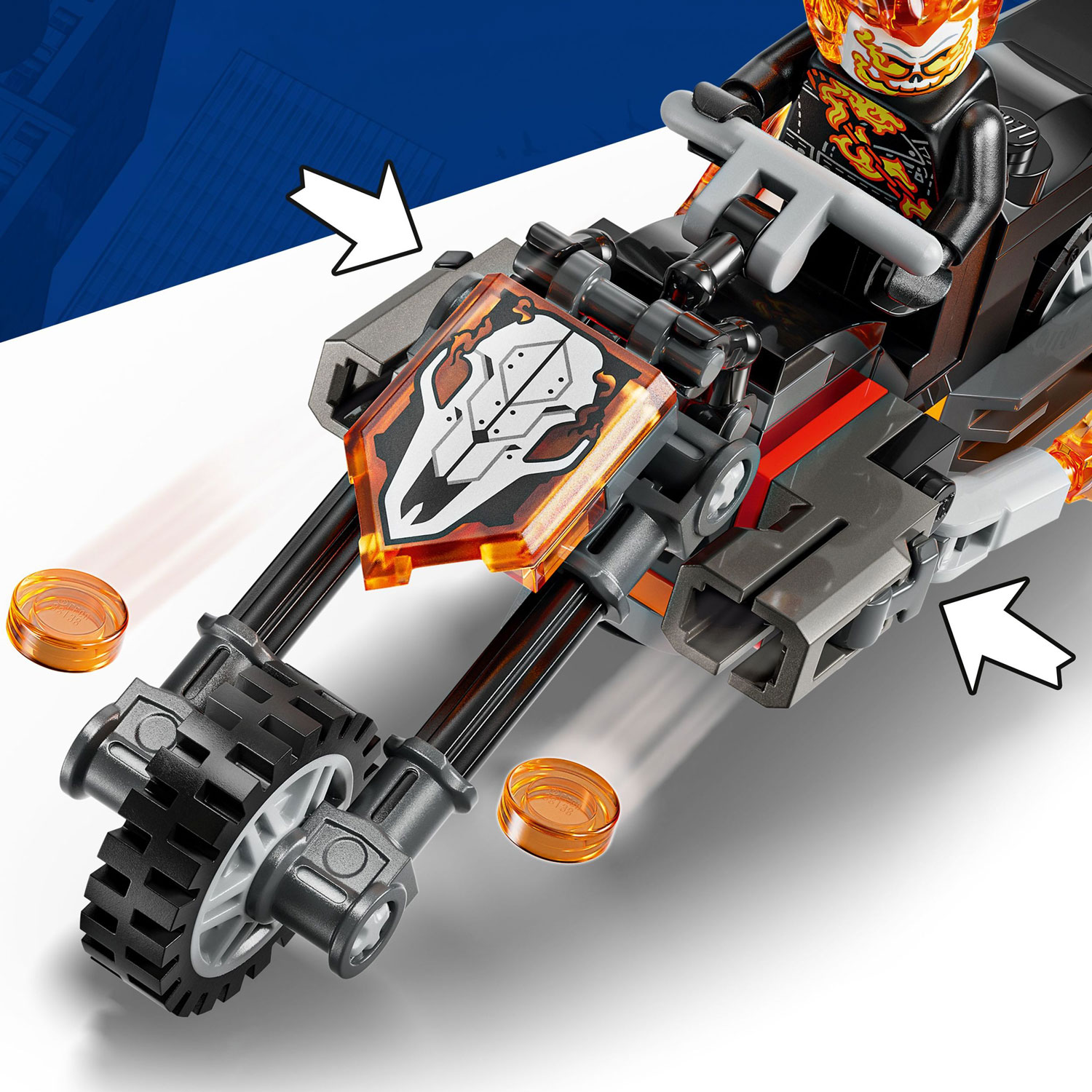 LEGO Marvel : Spider-Man contre la moto de Ghost Rider - 72 pièces