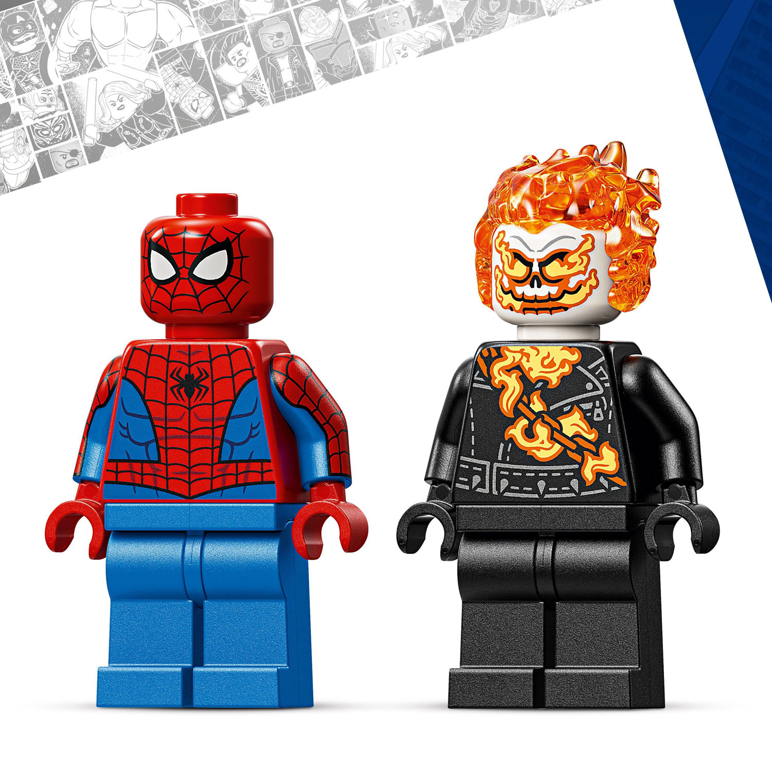 LEGO Marvel : Spider-Man contre la moto de Ghost Rider - 72 pièces