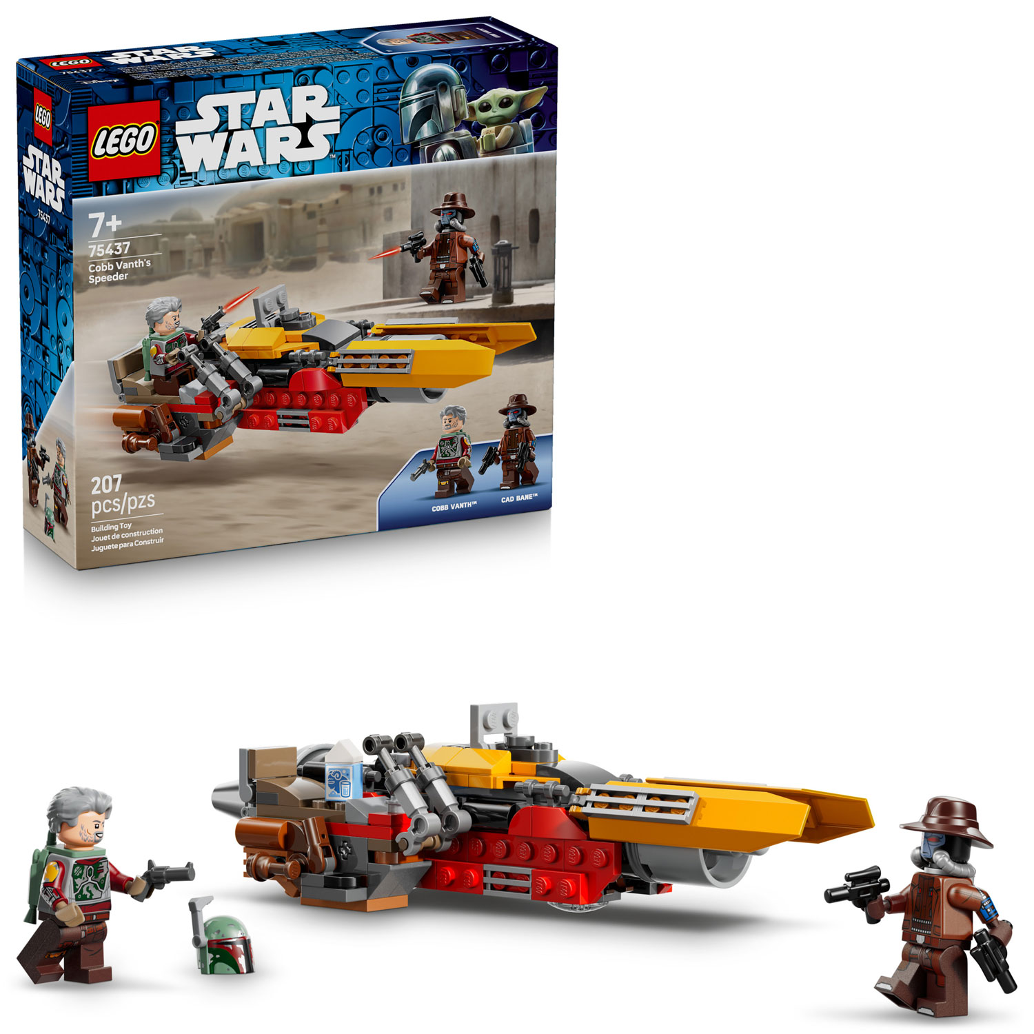 LEGO Star Wars : La motojet de Cobb Vanth, 207 pièces
