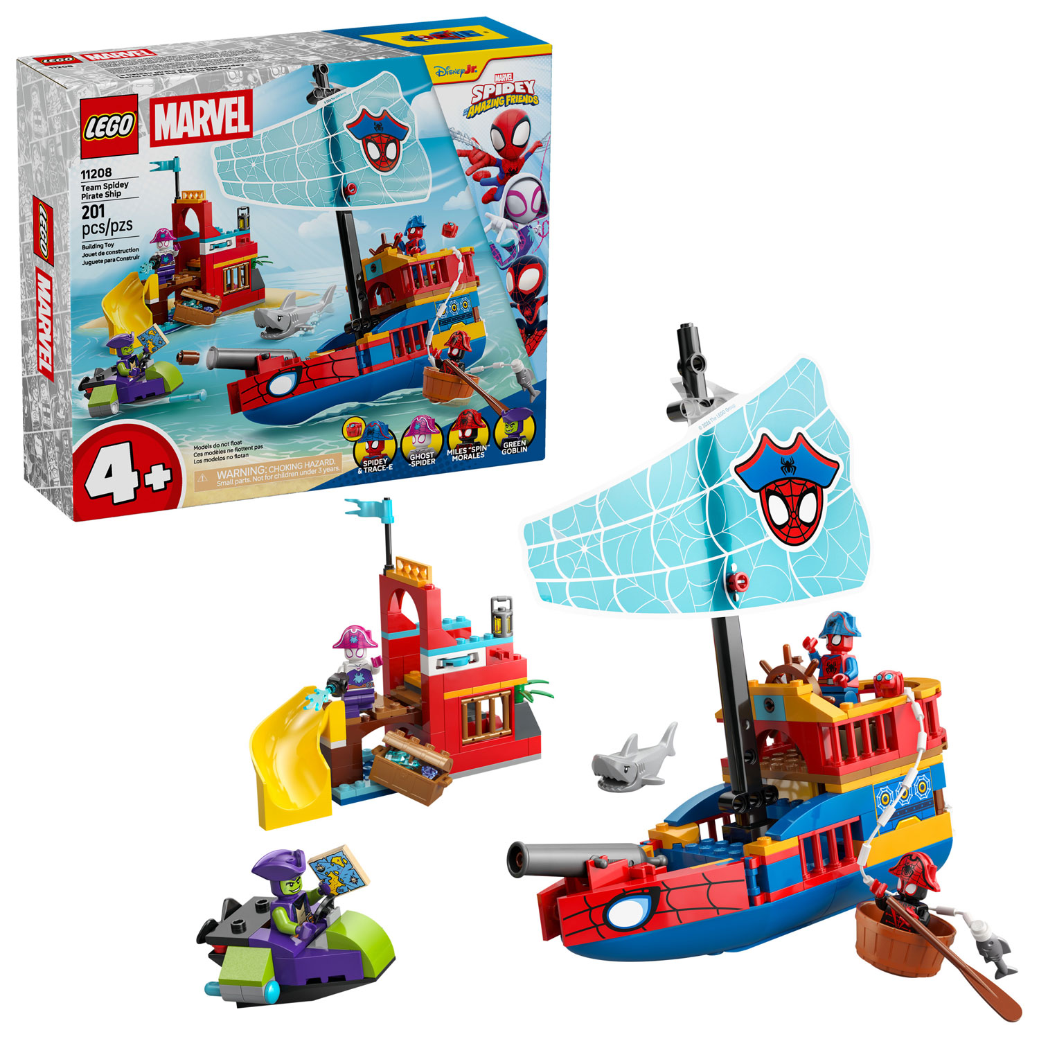 LEGO Marvel Spidey: Team Spidey Pirate Ship - 201 Pieces