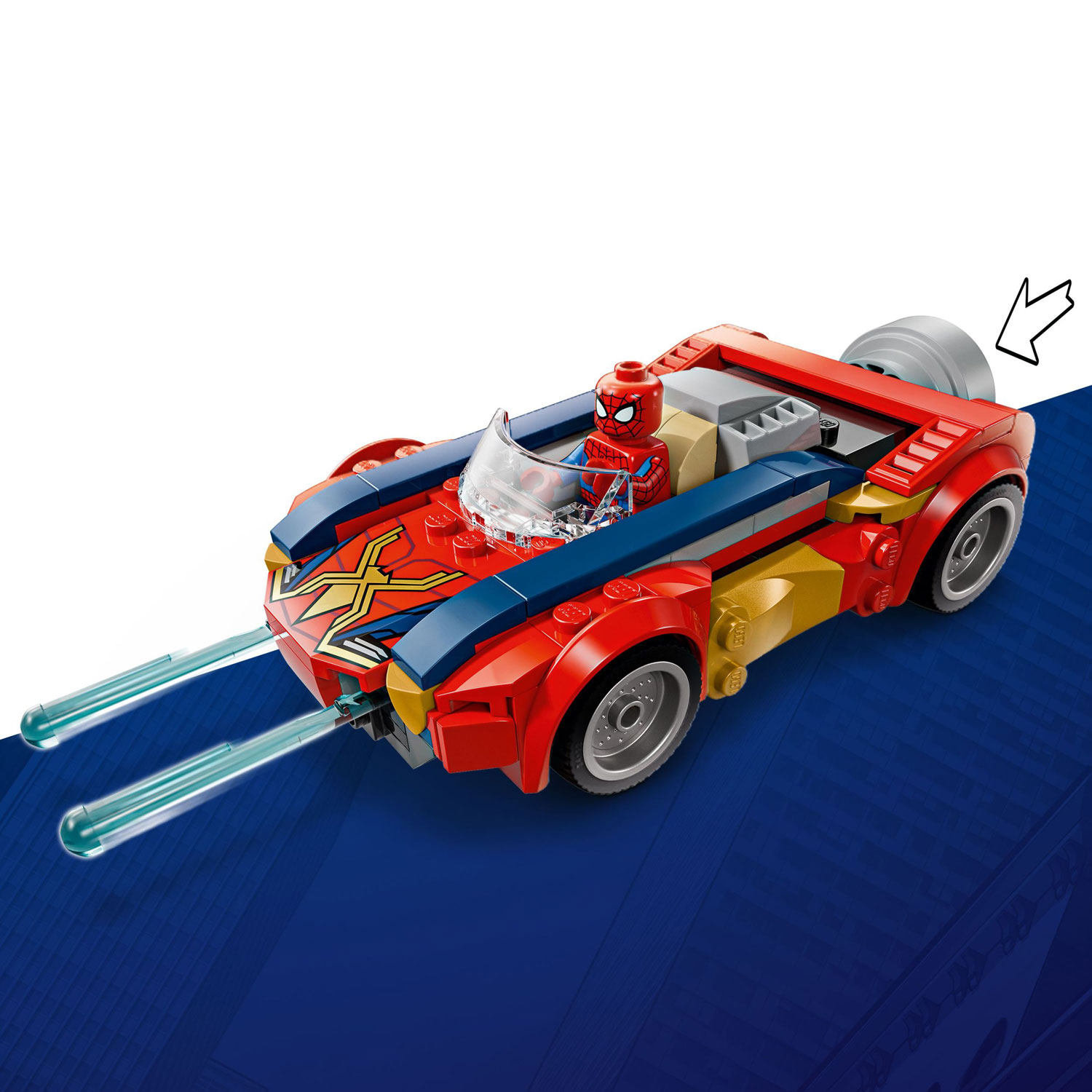 LEGO Marvel : La voiture de Spider-Man contre Wolverine venomisé - 134 pièces