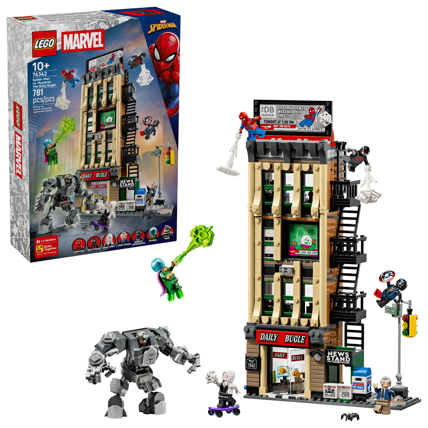 LEGO Marvel : Spider-Man contre Mysterio : le Daily Bugle - 781 pièces