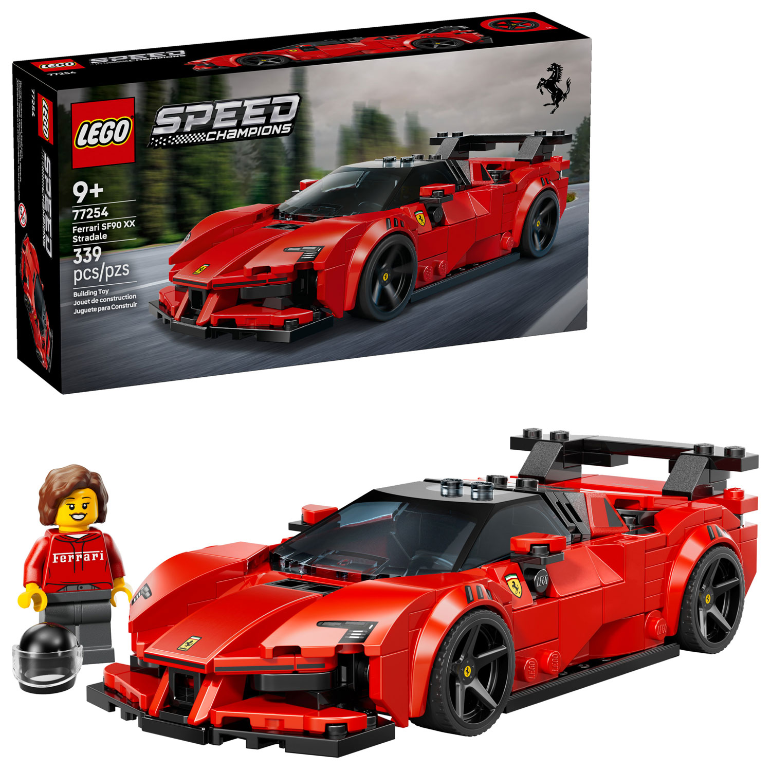LEGO Speed Champions: Ferrari SF90 XX Stradale Sports Car - 339 Pieces