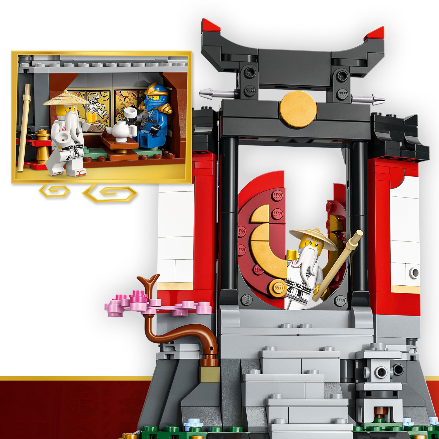 LEGO Ninjago : Le socle d'exposition de personnages ninjas - 15e anniversaire - 447 pièces