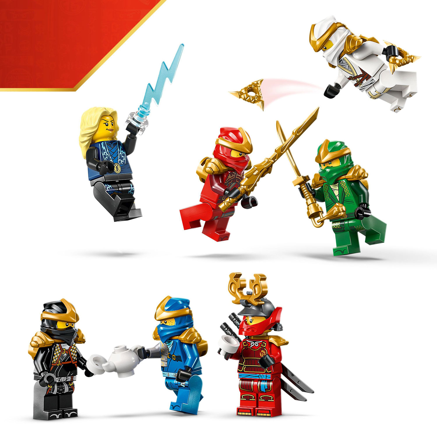 LEGO Ninjago : Le socle d'exposition de personnages ninjas - 15e anniversaire - 447 pièces