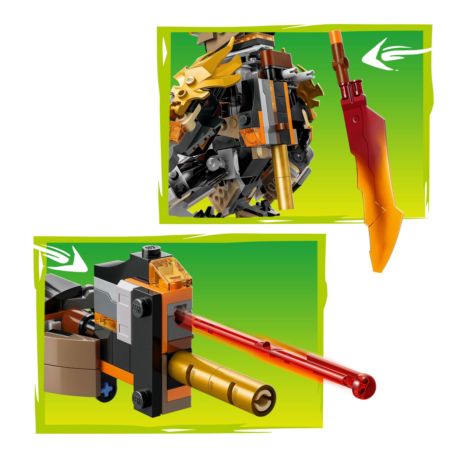 LEGO Ninjago: Cole's Mission Mech & Dragon Zane - 364 Pieces