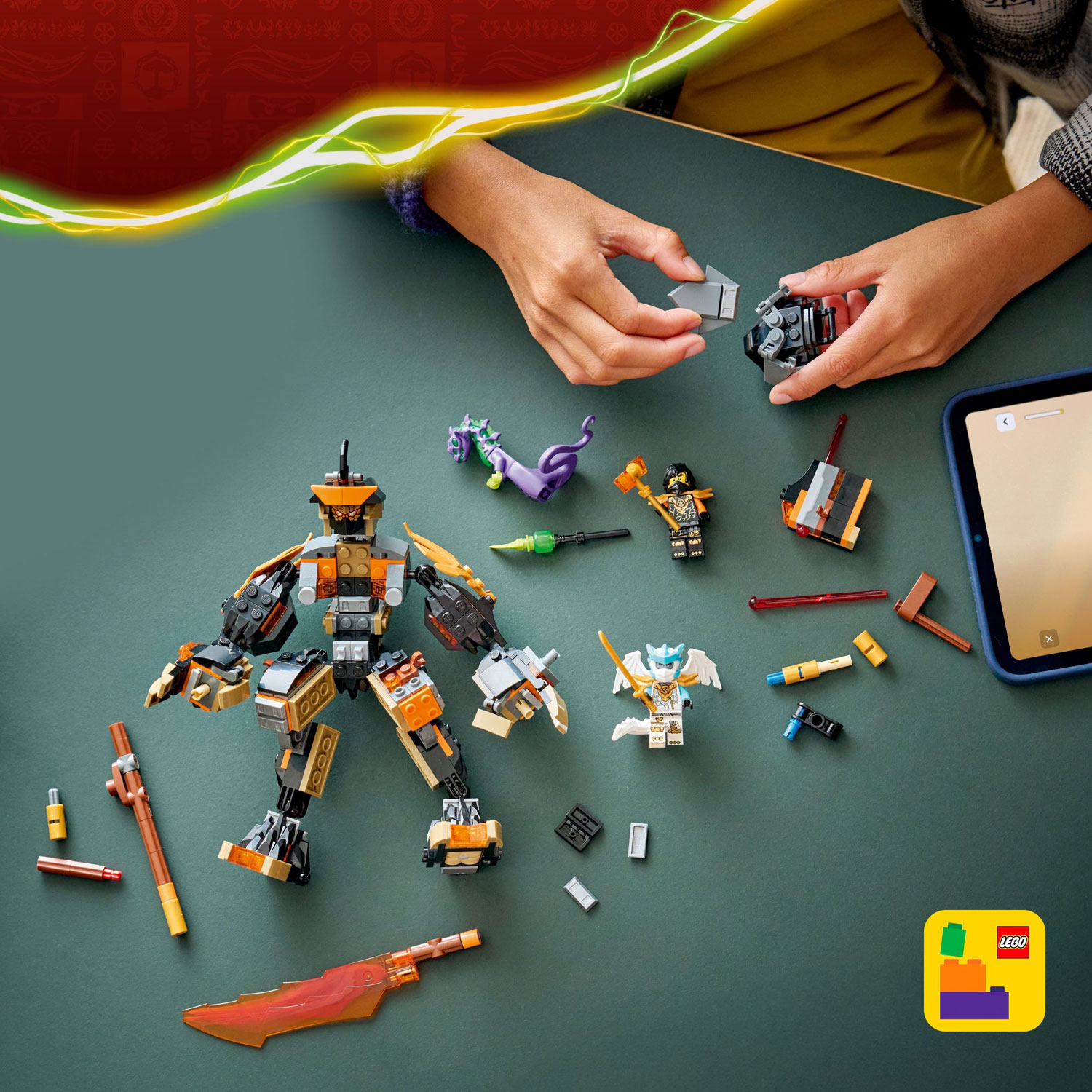 LEGO Ninjago: Cole's Mission Mech & Dragon Zane - 364 Pieces