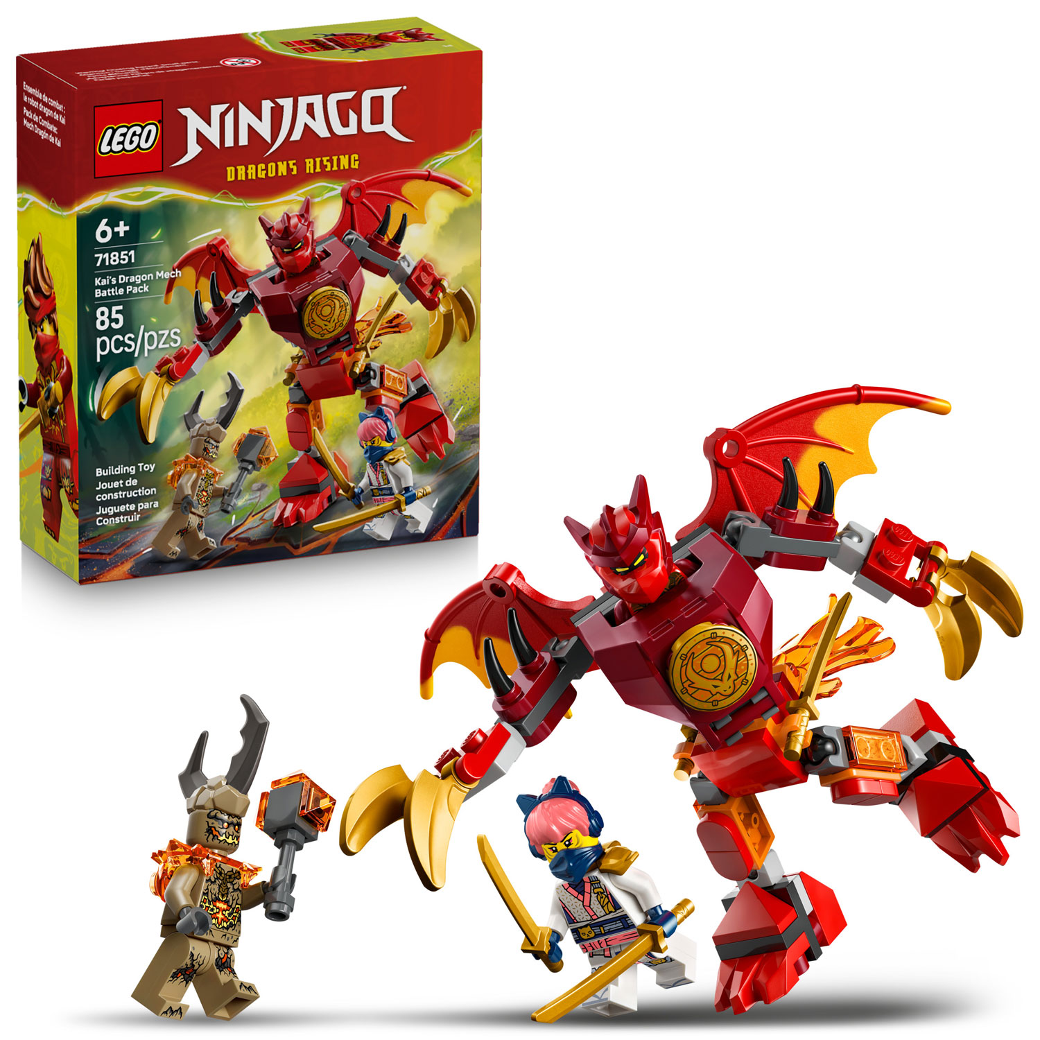 LEGO Ninjago: Kai's Dragon Mech Battle Pack - 85 Pieces