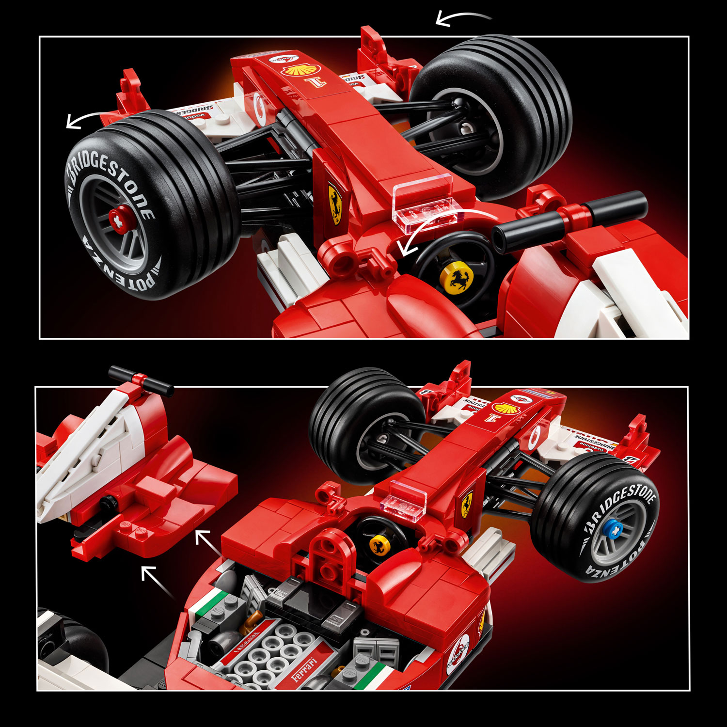 LEGO Icons: Ferrari F2004 & Michael Schumacher - 735 Pieces