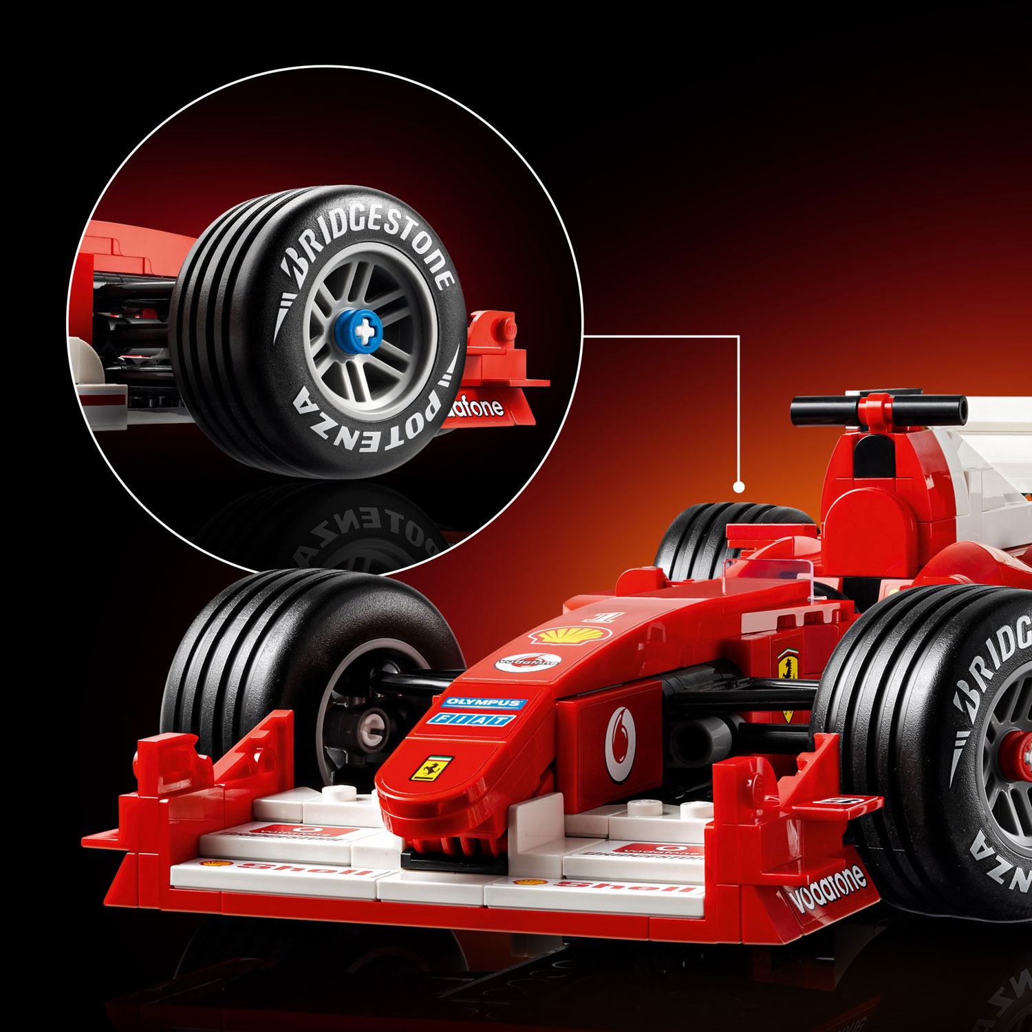 LEGO Icons: Ferrari F2004 & Michael Schumacher - 735 Pieces