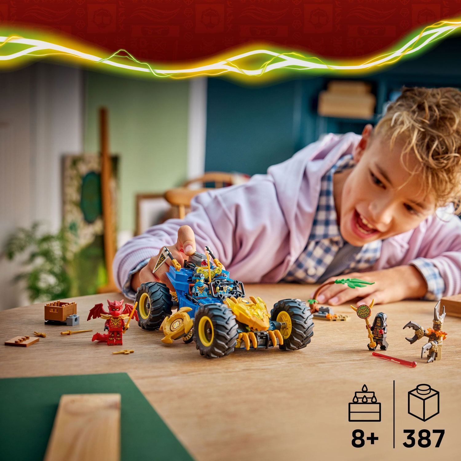 LEGO Ninjago: Jay's Transforming Car - 387 Pieces