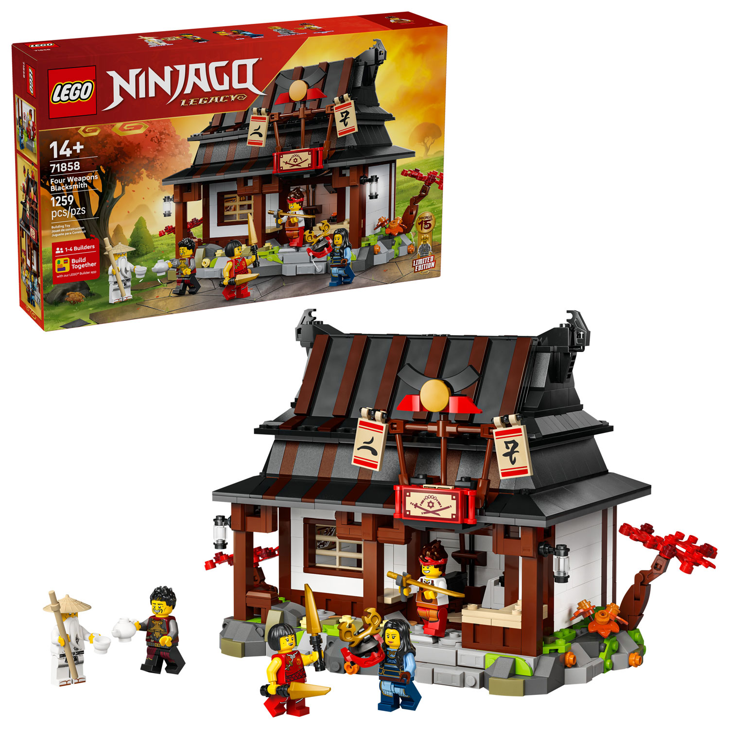LEGO Ninjago : Le forgeron des quatre armes - 15e anniversaire - 1259 pièces
