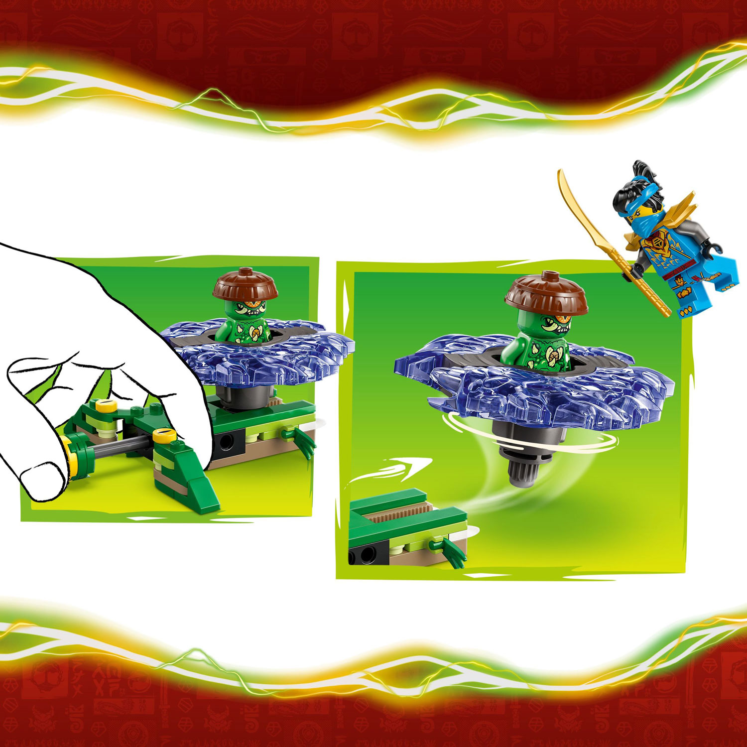 LEGO Ninjago: Nya vs. Mutation Monster Spinner - 49 Pieces