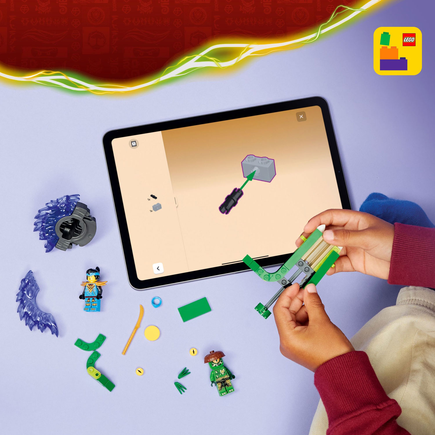 LEGO Ninjago: Nya vs. Mutation Monster Spinner - 49 Pieces