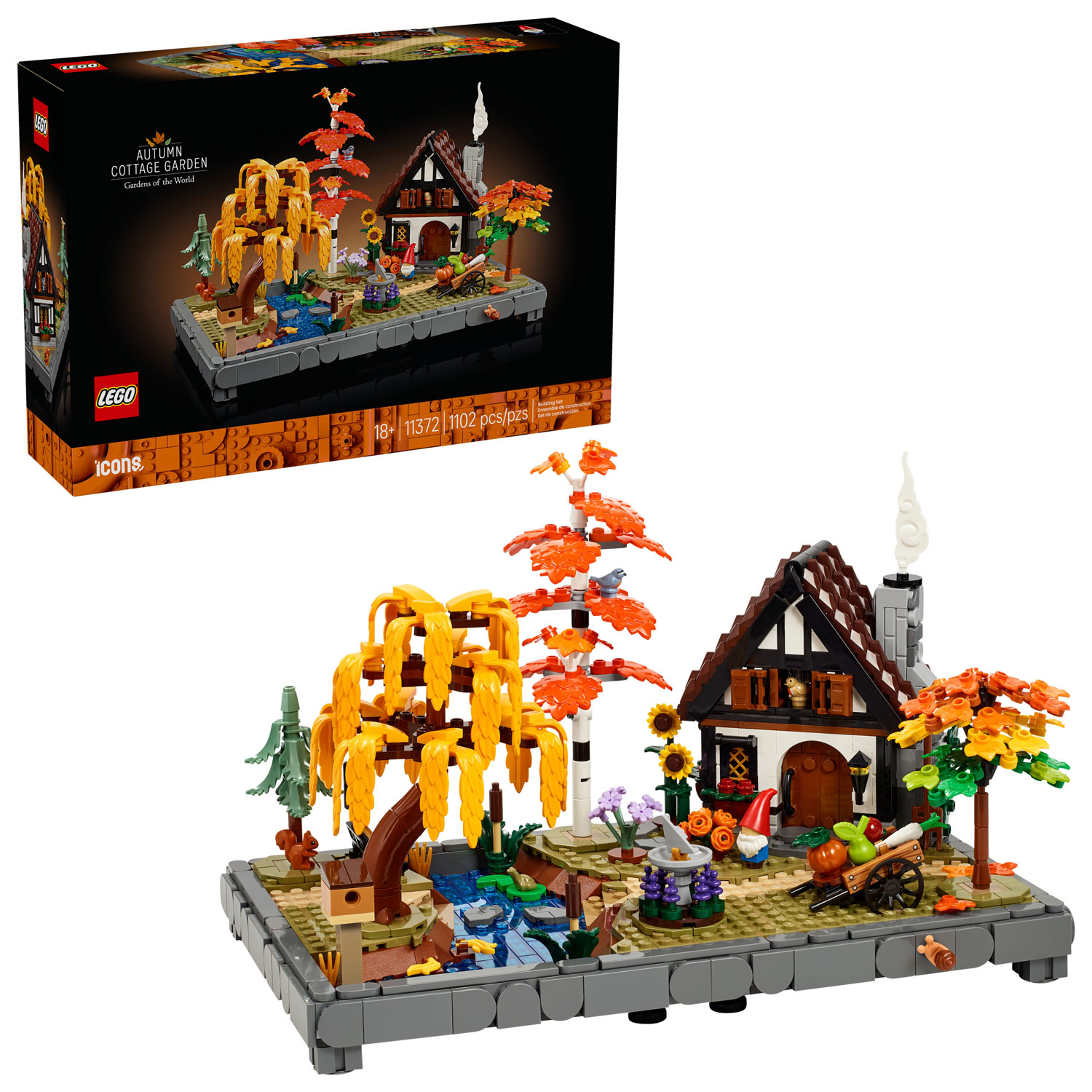 LEGO Icons : Le jardin du chalet d'automne - 1102 pièces